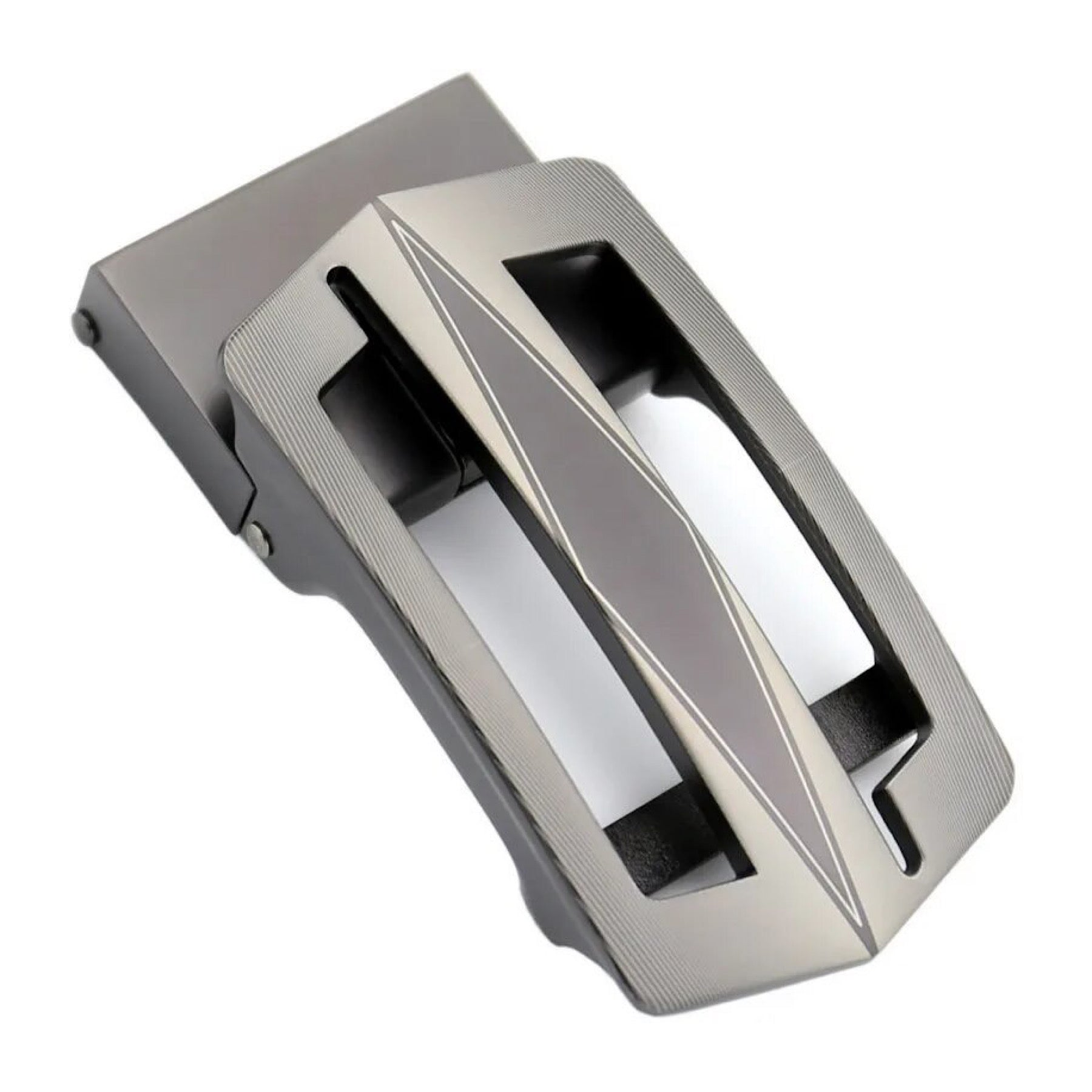 QHA Mens Automatic Sliding Belt Buckle Replacement for Ratchet Leather Belt A45