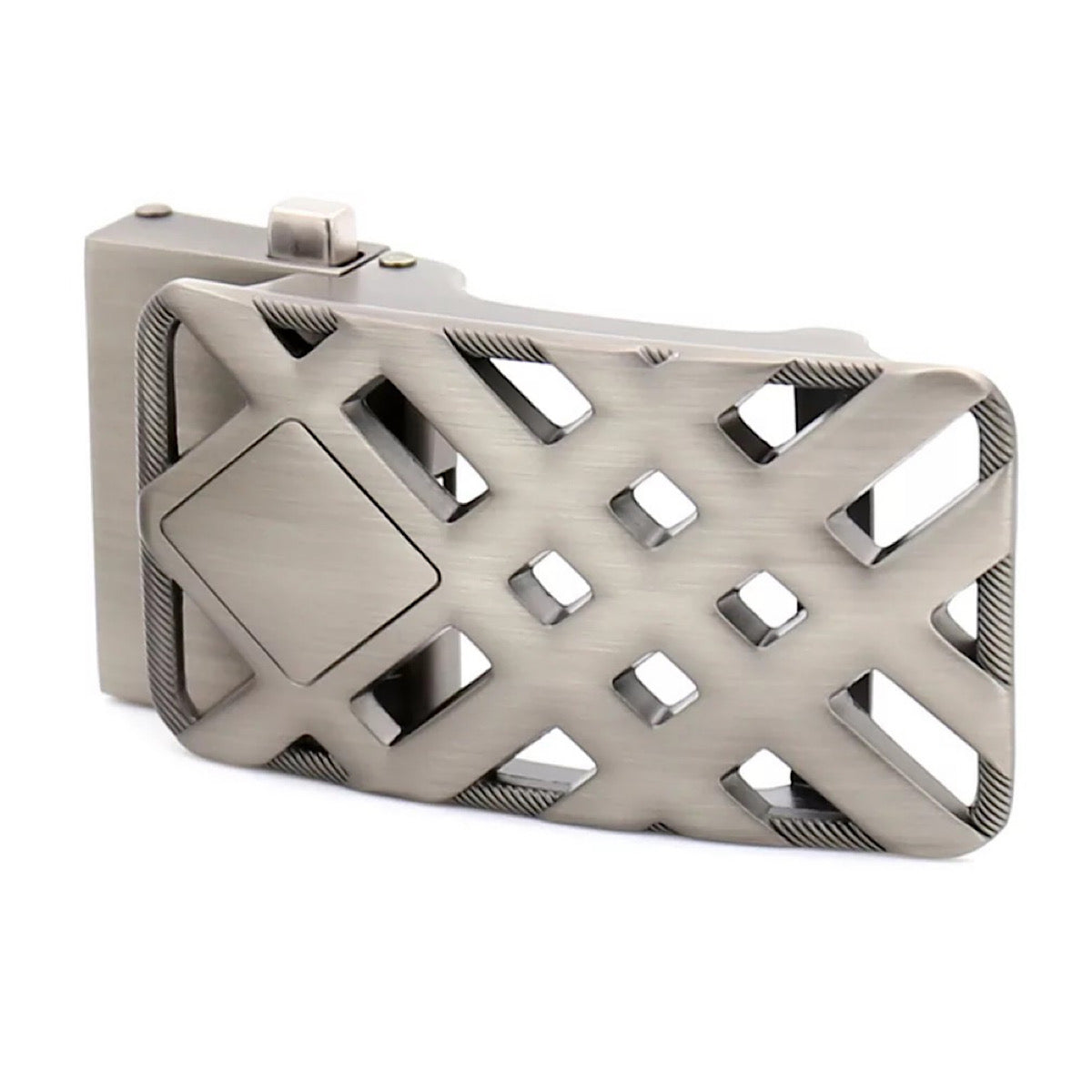 QHA Mens Automatic Sliding Belt Buckle Replacement for Ratchet Leather Belt A46