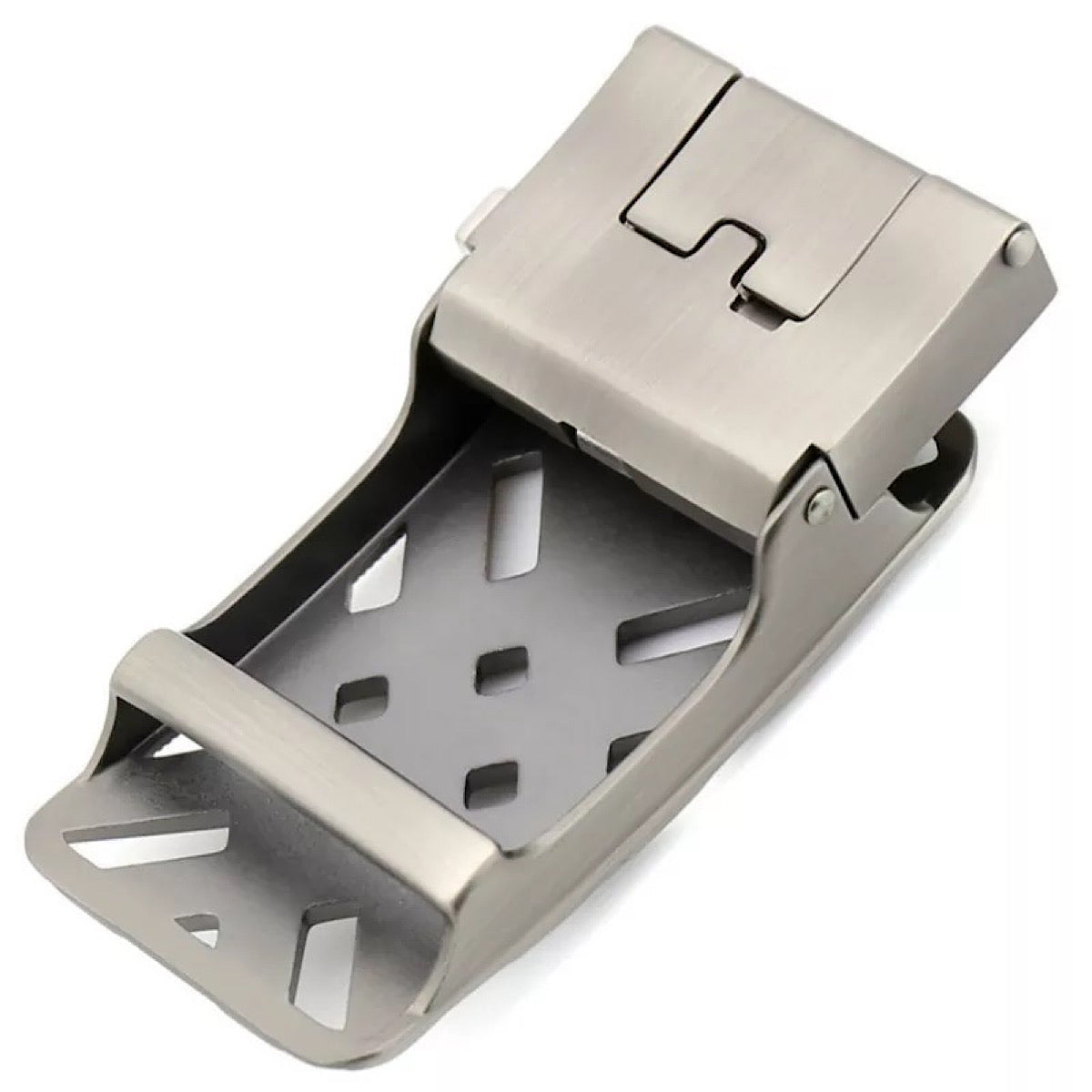 QHA Mens Automatic Sliding Belt Buckle Replacement for Ratchet Leather Belt A46