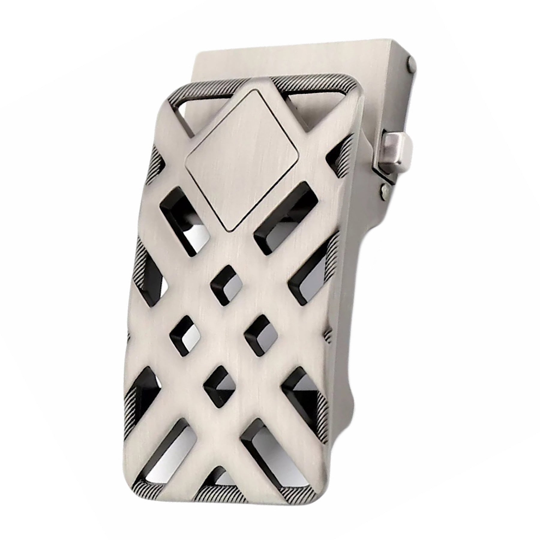 QHA Mens Automatic Sliding Belt Buckle Replacement for Ratchet Leather Belt A46