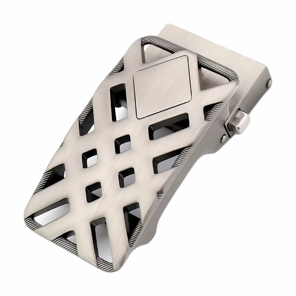 QHA Mens Automatic Sliding Belt Buckle Replacement for Ratchet Leather Belt A46