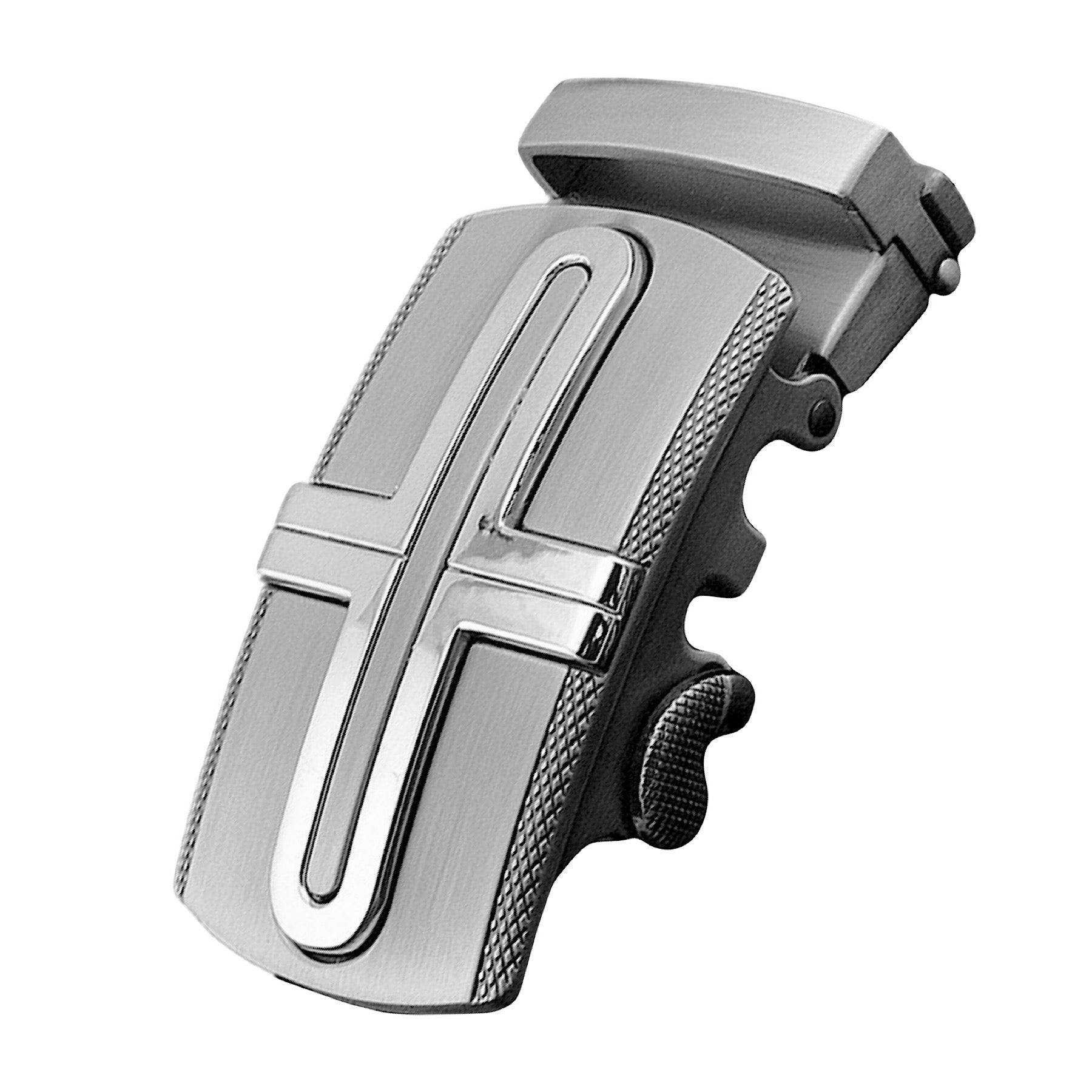 QHA Mens Automatic Sliding Belt Buckle Replacement for Ratchet Leather Belt A48