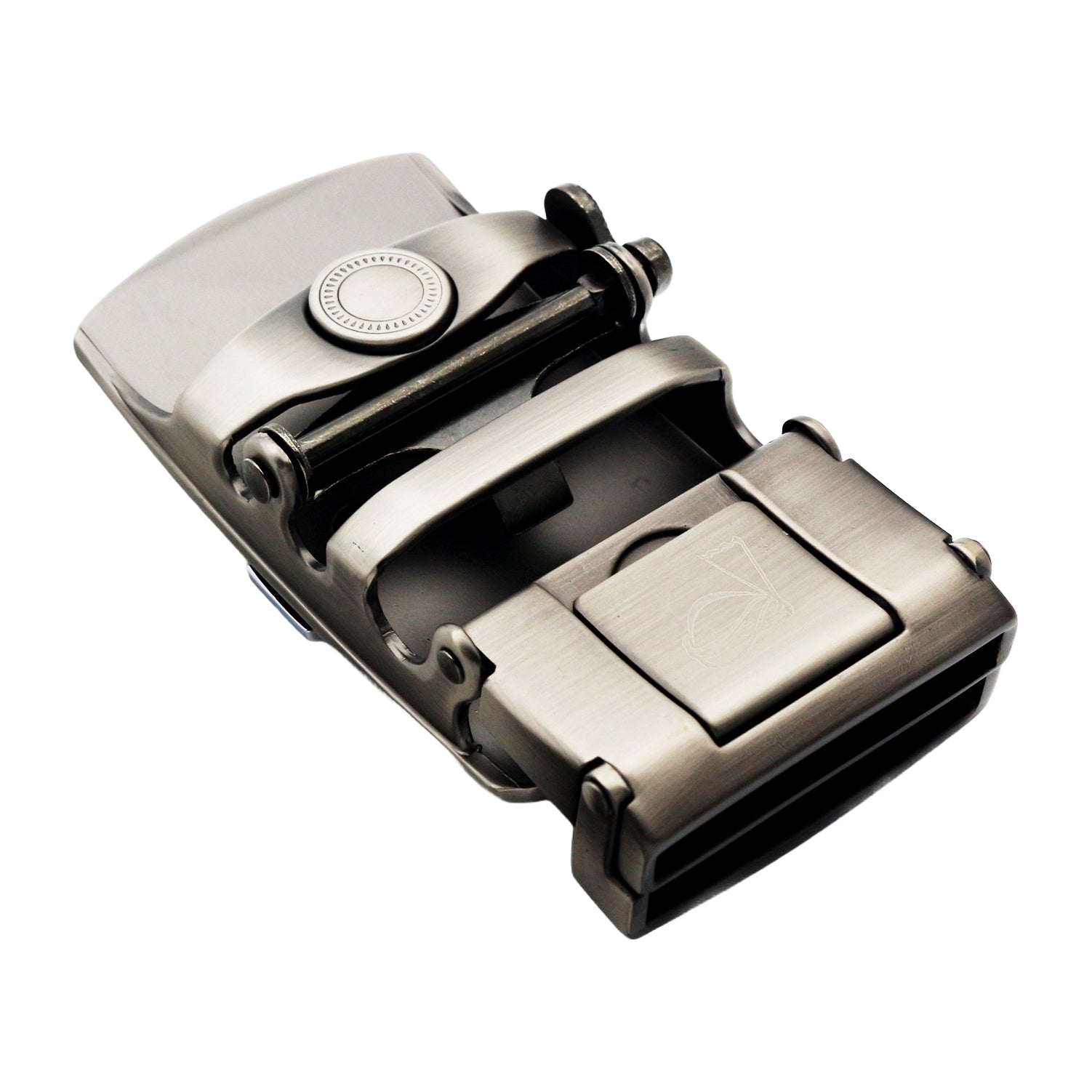 QHA Mens Automatic Sliding Belt Buckle Replacement for Ratchet Leather Belt A48