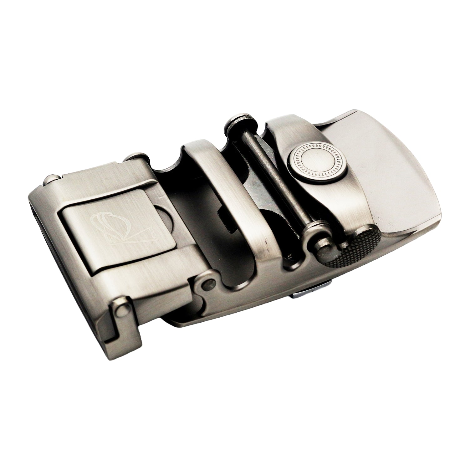 QHA Mens Automatic Sliding Belt Buckle Replacement for Ratchet Leather Belt A48