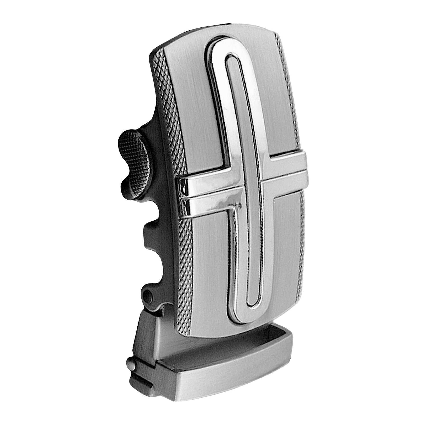 QHA Mens Automatic Sliding Belt Buckle Replacement for Ratchet Leather Belt A48