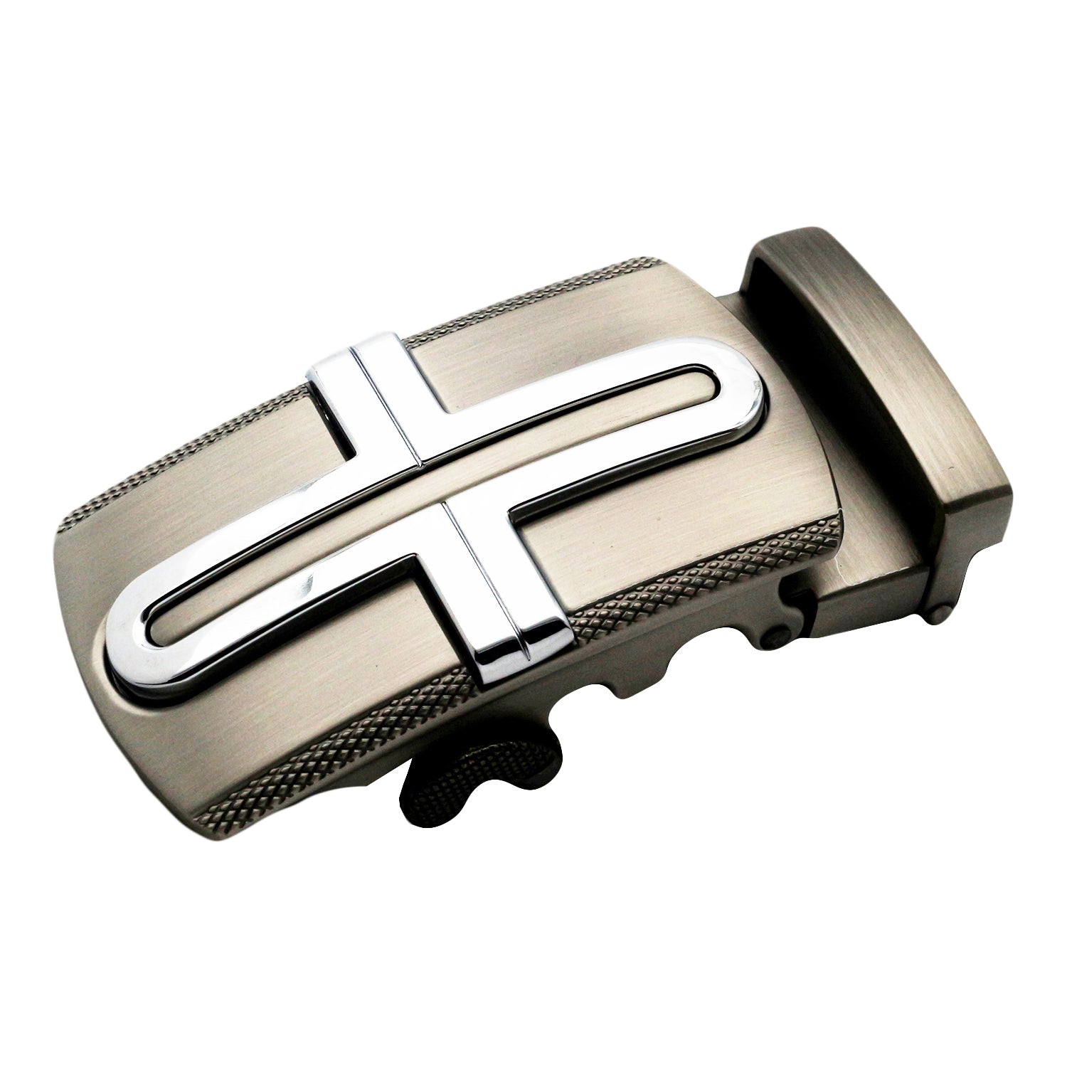 QHA Mens Automatic Sliding Belt Buckle Replacement for Ratchet Leather Belt A48