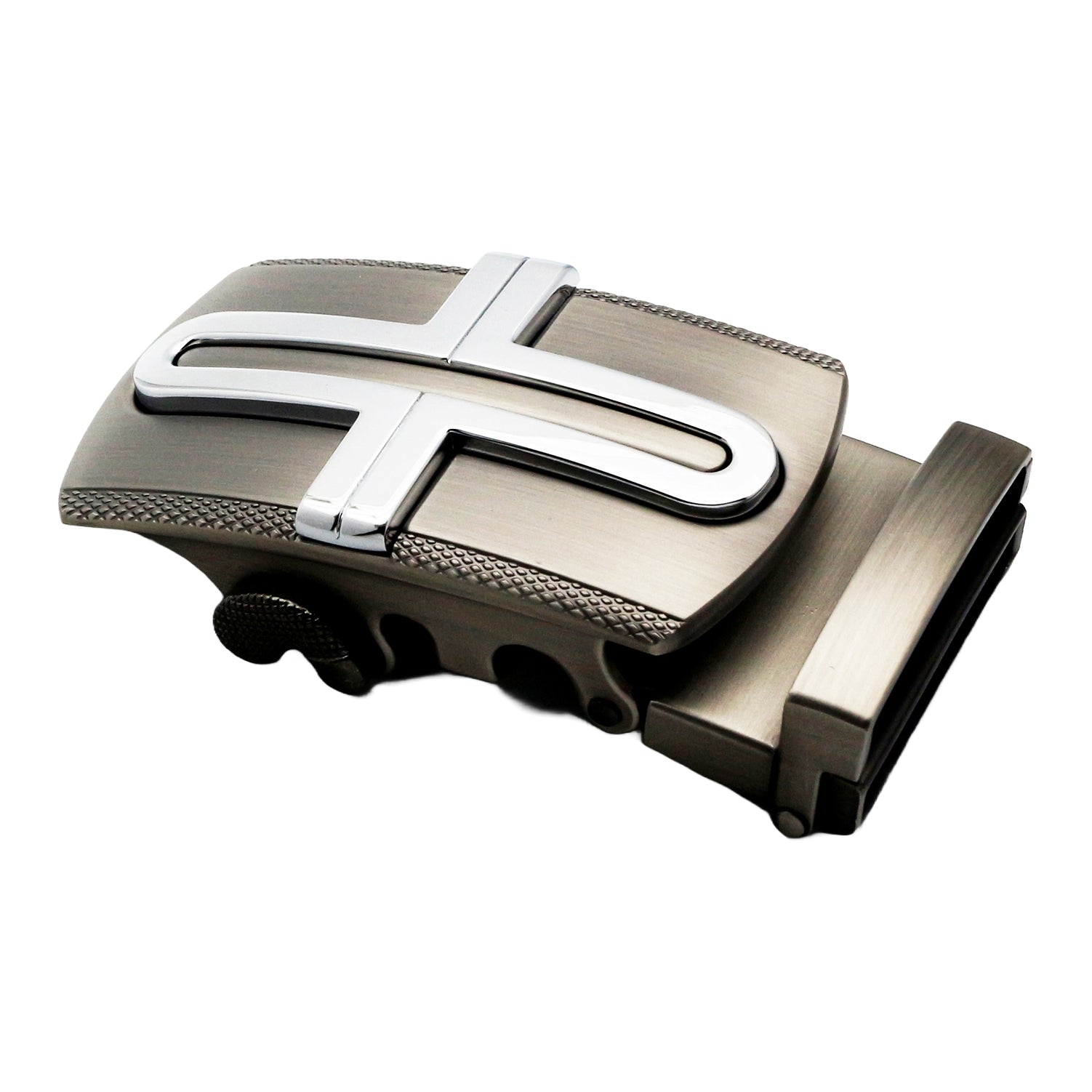 QHA Mens Automatic Sliding Belt Buckle Replacement for Ratchet Leather Belt A48