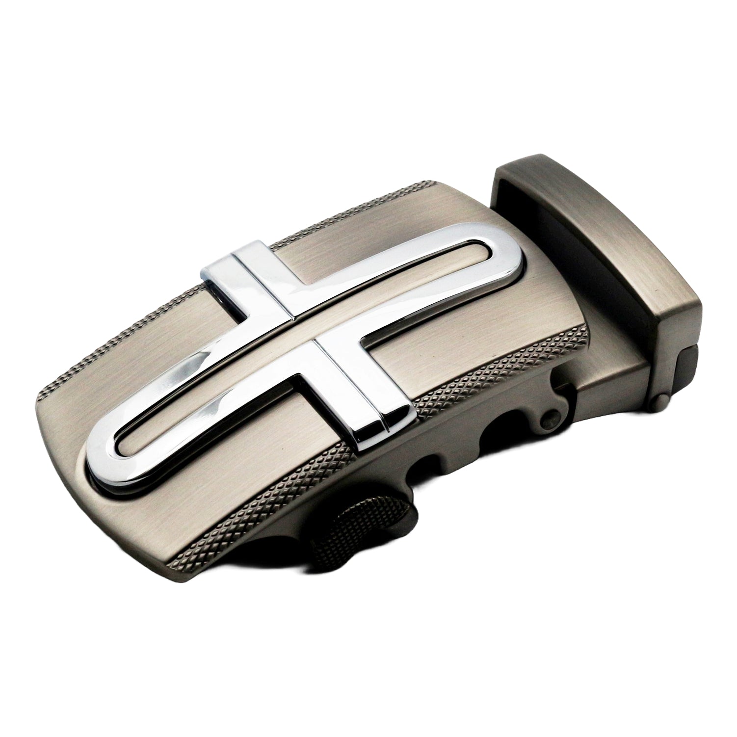 QHA Mens Automatic Sliding Belt Buckle Replacement for Ratchet Leather Belt A48