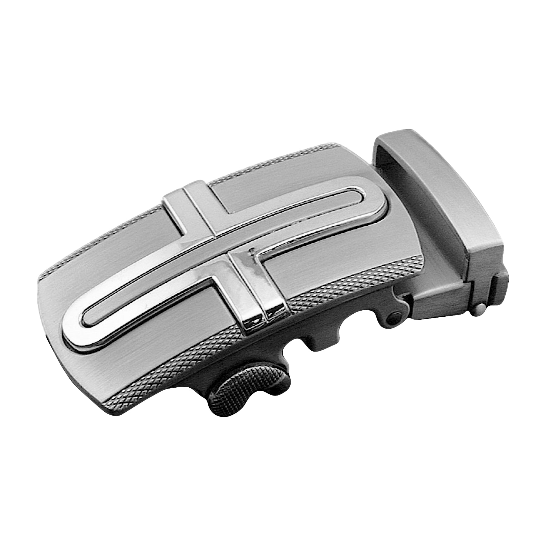 QHA Mens Automatic Sliding Belt Buckle Replacement for Ratchet Leather Belt A48