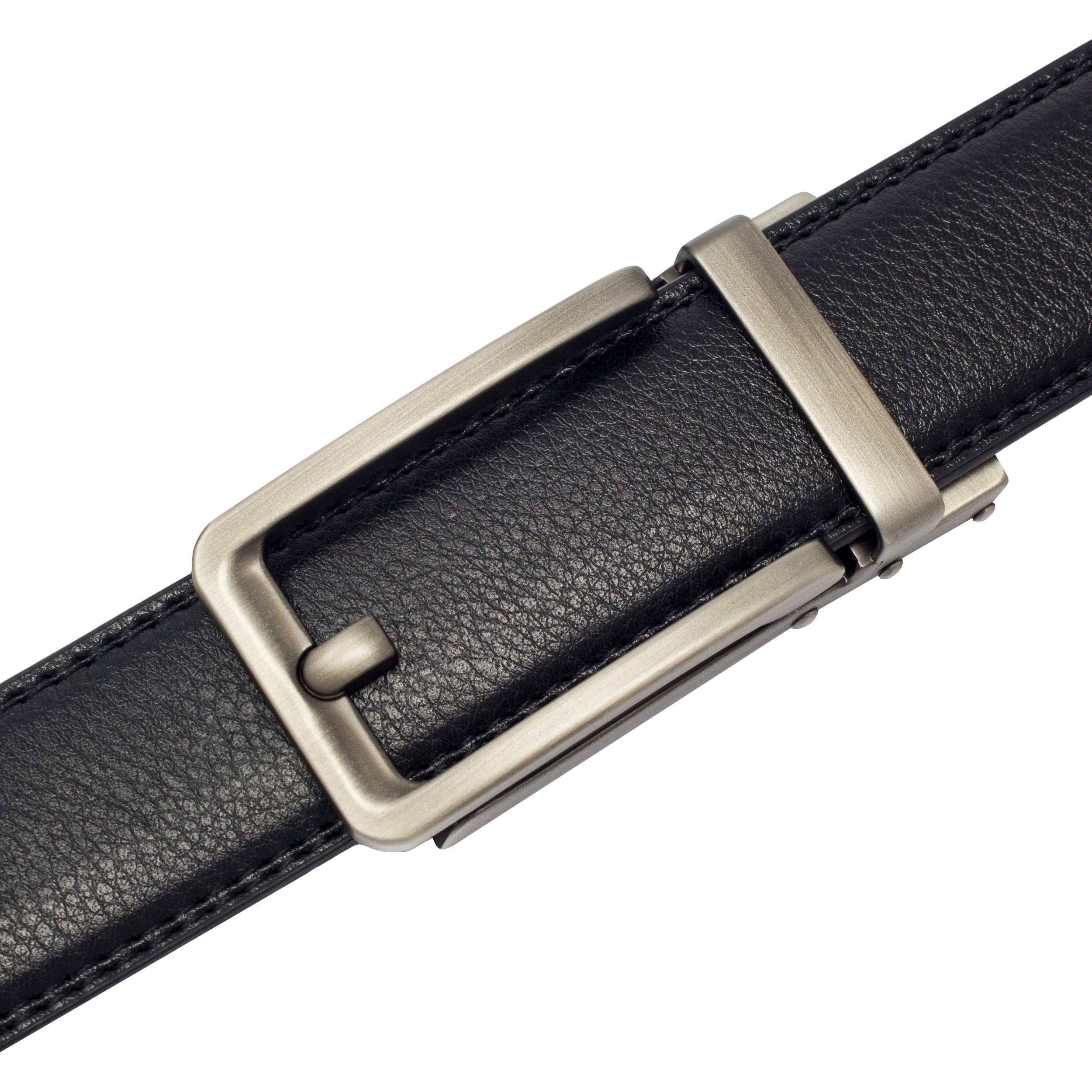 QHA Mens Automatic Sliding Belt Buckle Replacement for Ratchet Leather Belt A49