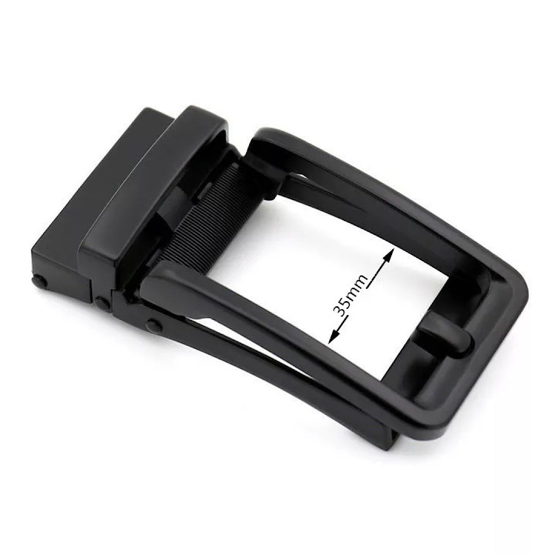 QHA Mens Automatic Sliding Belt Buckle Replacement for Ratchet Leather Belt A50