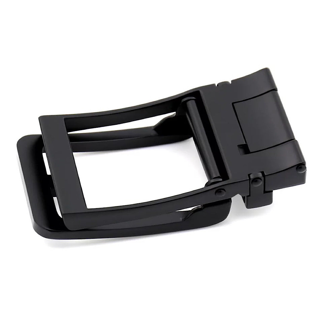 QHA Mens Automatic Sliding Belt Buckle Replacement for Ratchet Leather Belt A50