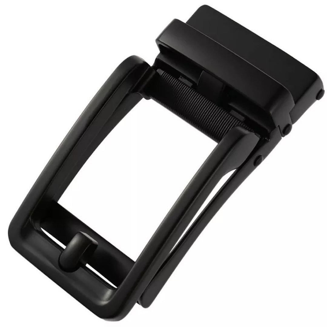 QHA Mens Automatic Sliding Belt Buckle Replacement for Ratchet Leather Belt A50