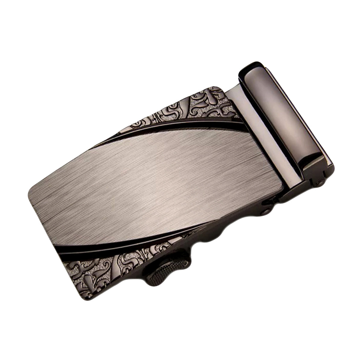 QHA Mens Automatic Sliding Belt Buckle Replacement for Ratchet Leather Belt A51