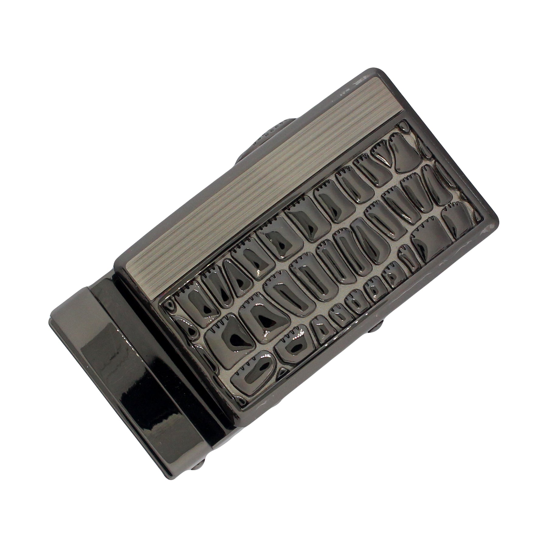 QHA Mens Automatic Sliding Belt Buckle Replacement for Ratchet Leather Belt A52