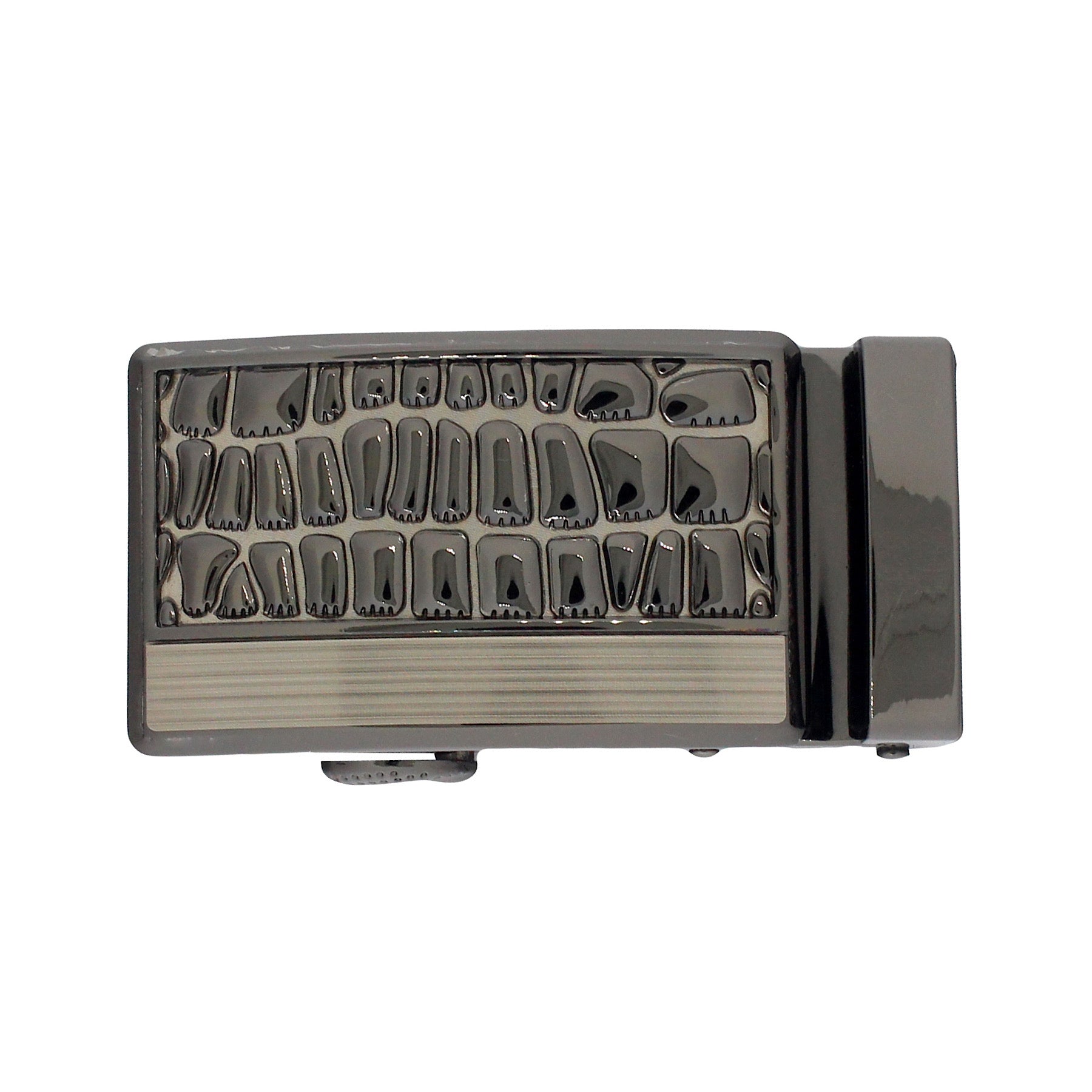 QHA Mens Automatic Sliding Belt Buckle Replacement for Ratchet Leather Belt A52