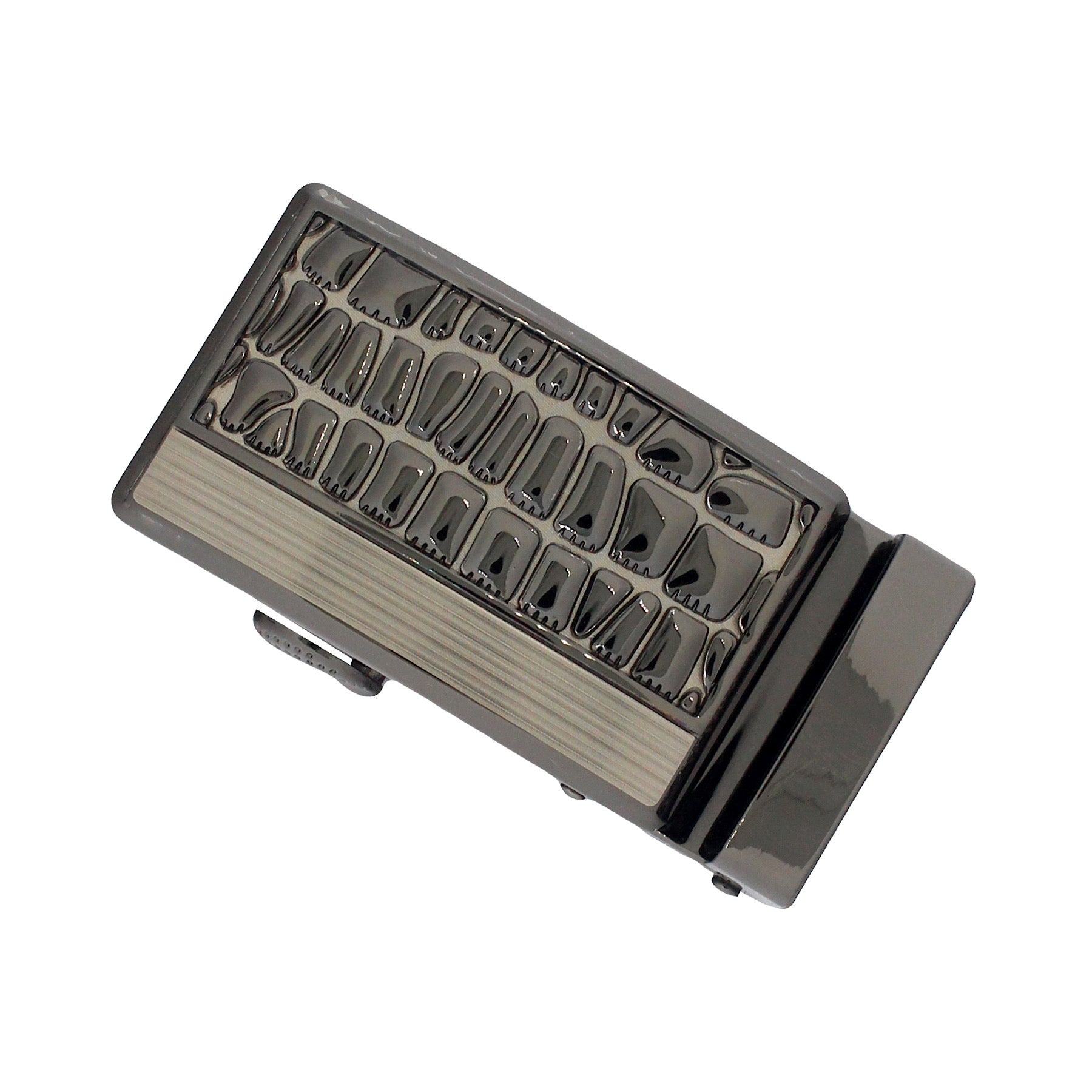 QHA Mens Automatic Sliding Belt Buckle Replacement for Ratchet Leather Belt A52