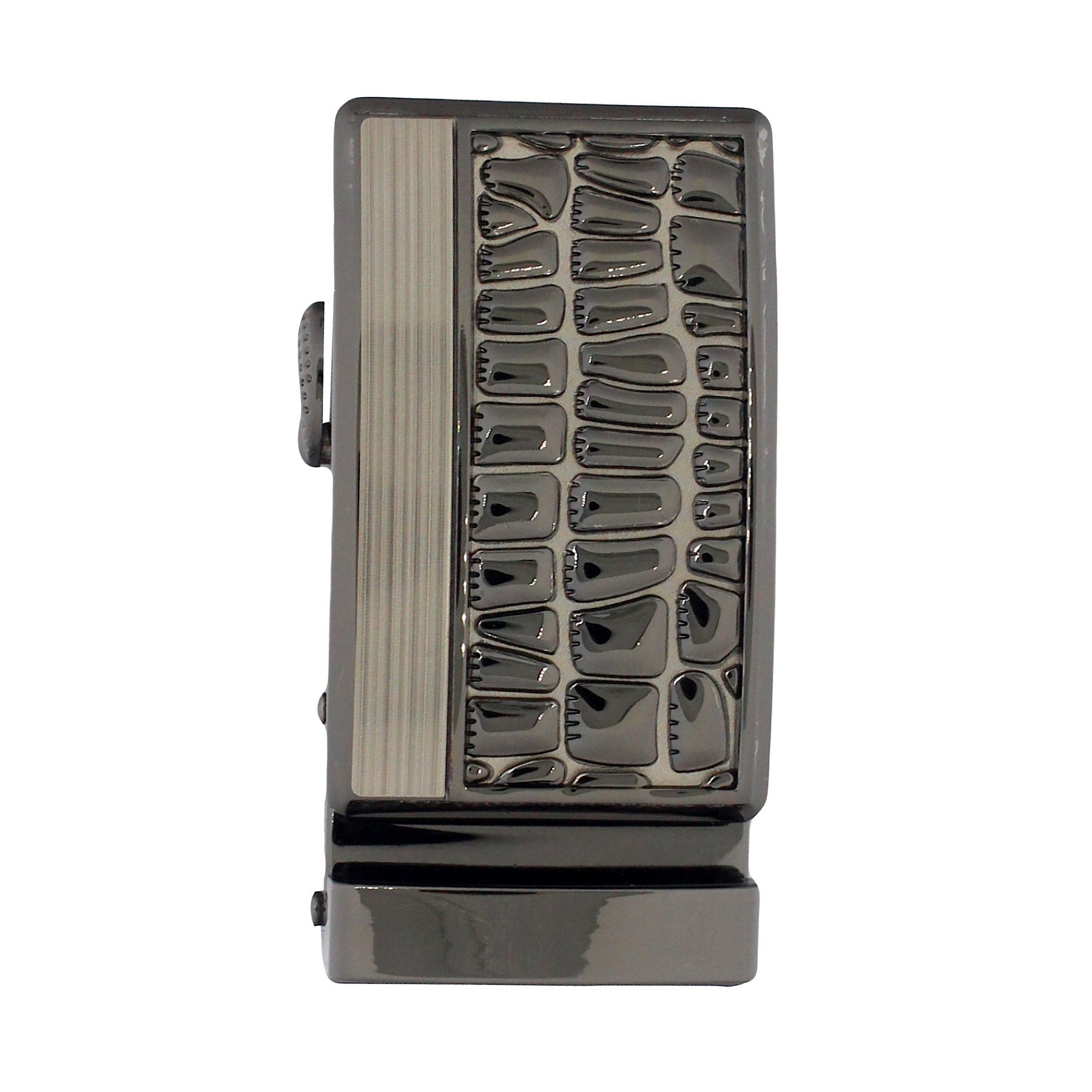 QHA Mens Automatic Sliding Belt Buckle Replacement for Ratchet Leather Belt A52