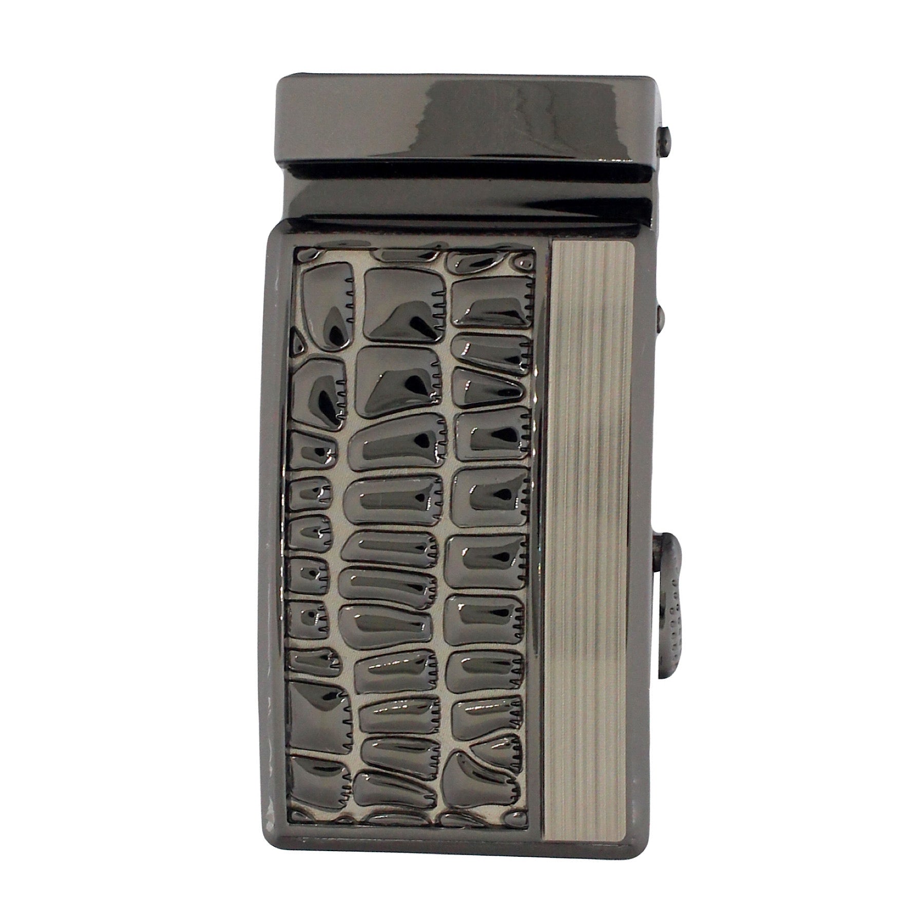 QHA Mens Automatic Sliding Belt Buckle Replacement for Ratchet Leather Belt A52