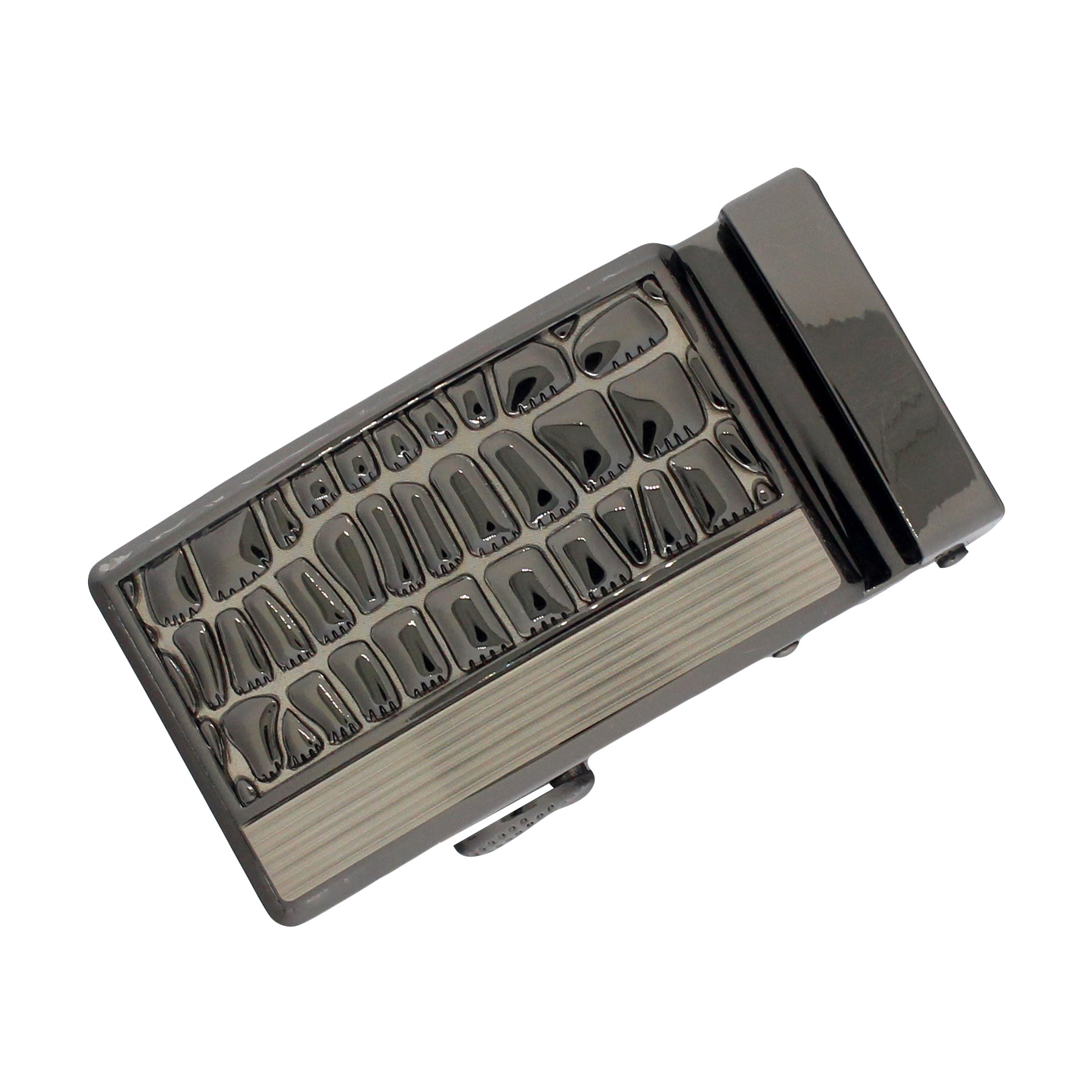 QHA Mens Automatic Sliding Belt Buckle Replacement for Ratchet Leather Belt A52