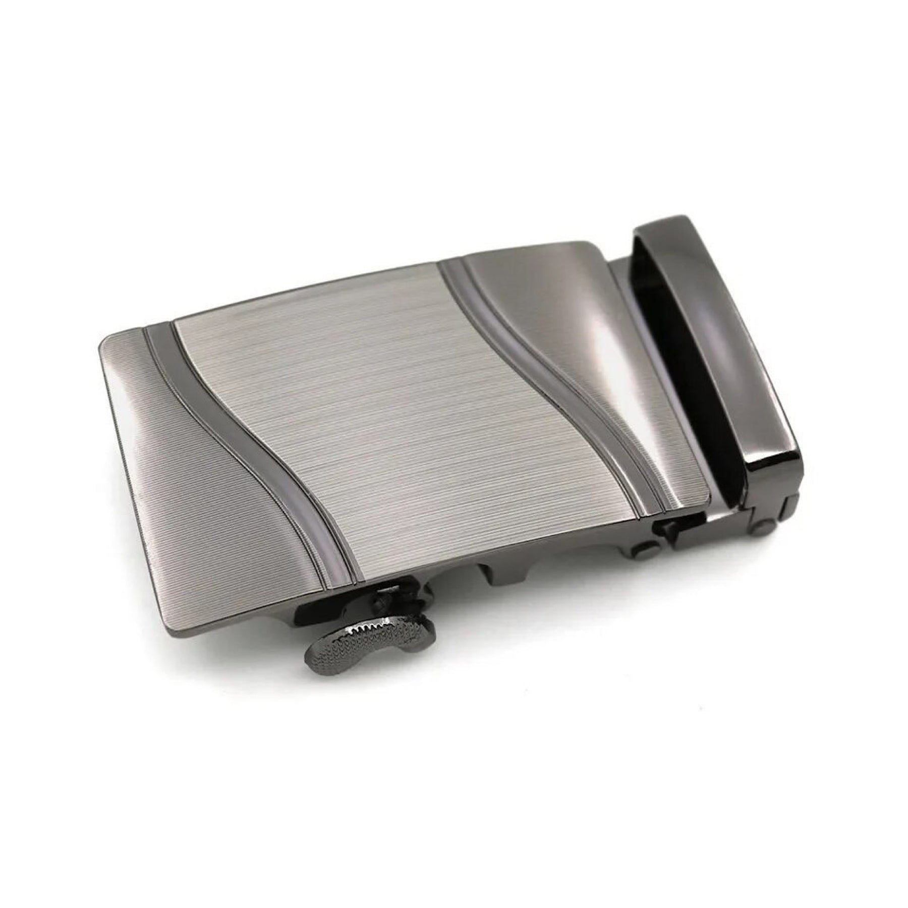 QHA Mens Automatic Sliding Belt Buckle Replacement for Ratchet Leather Belt A53