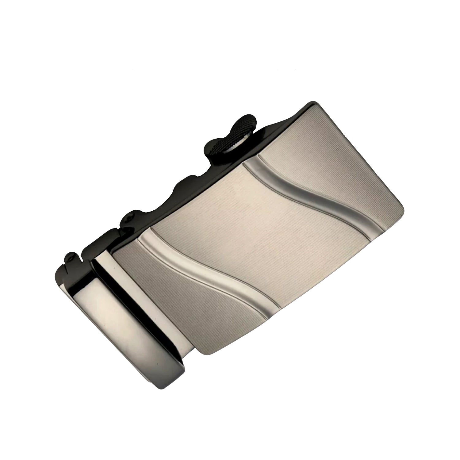 QHA Mens Automatic Sliding Belt Buckle Replacement for Ratchet Leather Belt A53