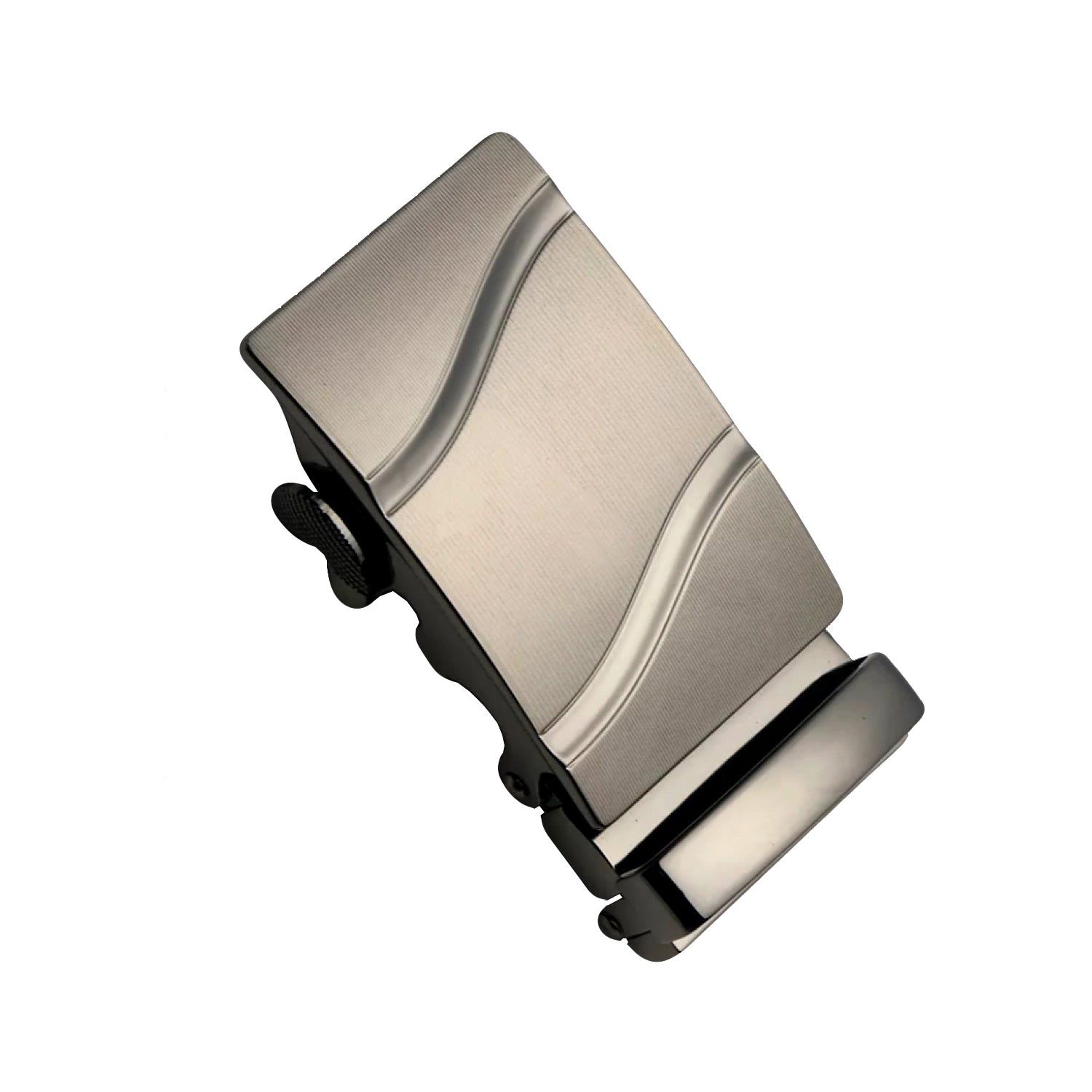 QHA Mens Automatic Sliding Belt Buckle Replacement for Ratchet Leather Belt A53