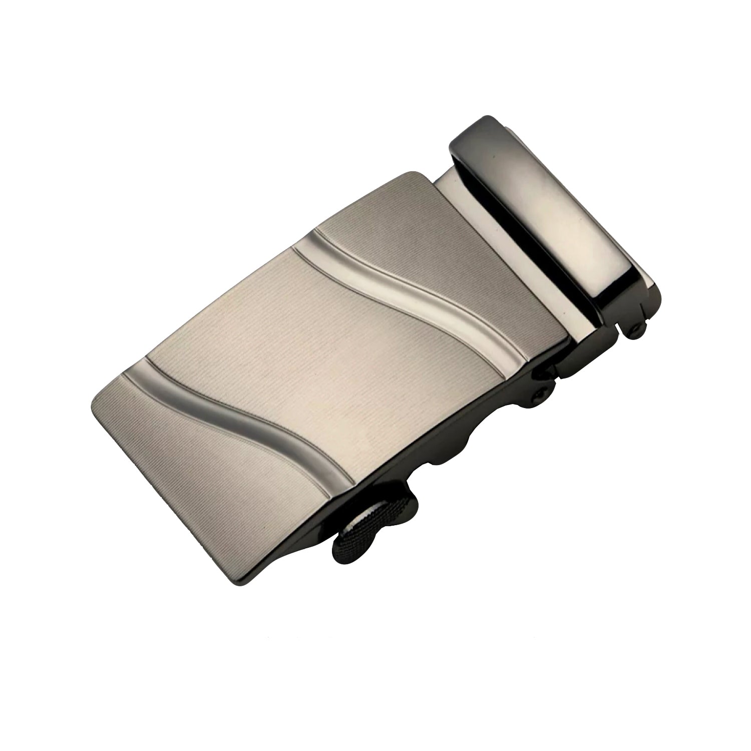 QHA Mens Automatic Sliding Belt Buckle Replacement for Ratchet Leather Belt A53