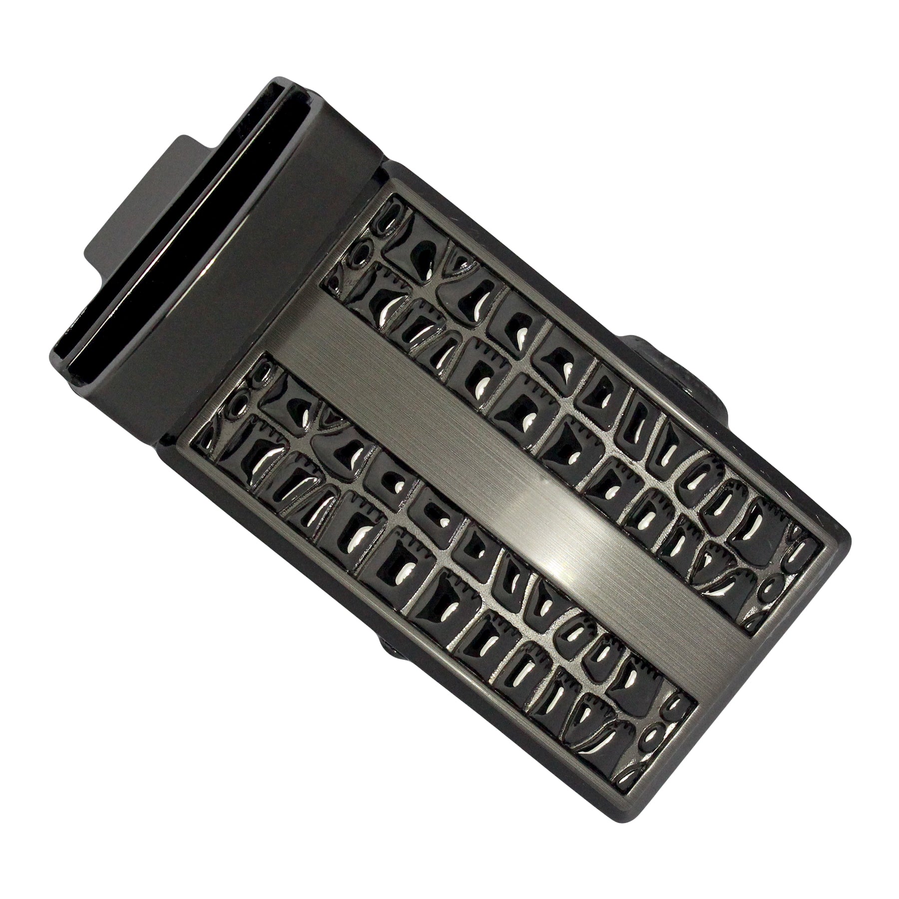 QHA Mens Automatic Sliding Belt Buckle Replacement for Ratchet Leather Belt A54