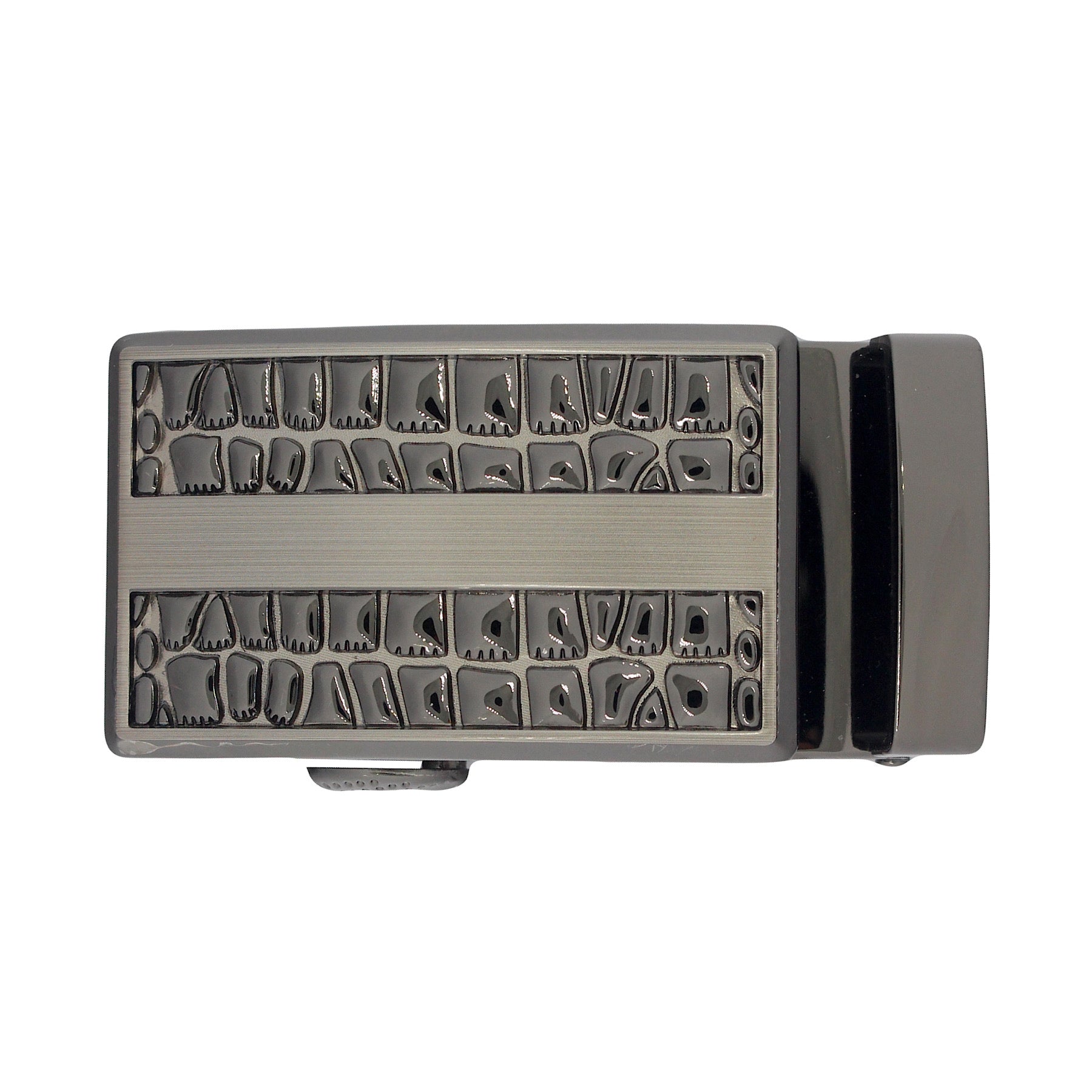 QHA Mens Automatic Sliding Belt Buckle Replacement for Ratchet Leather Belt A54