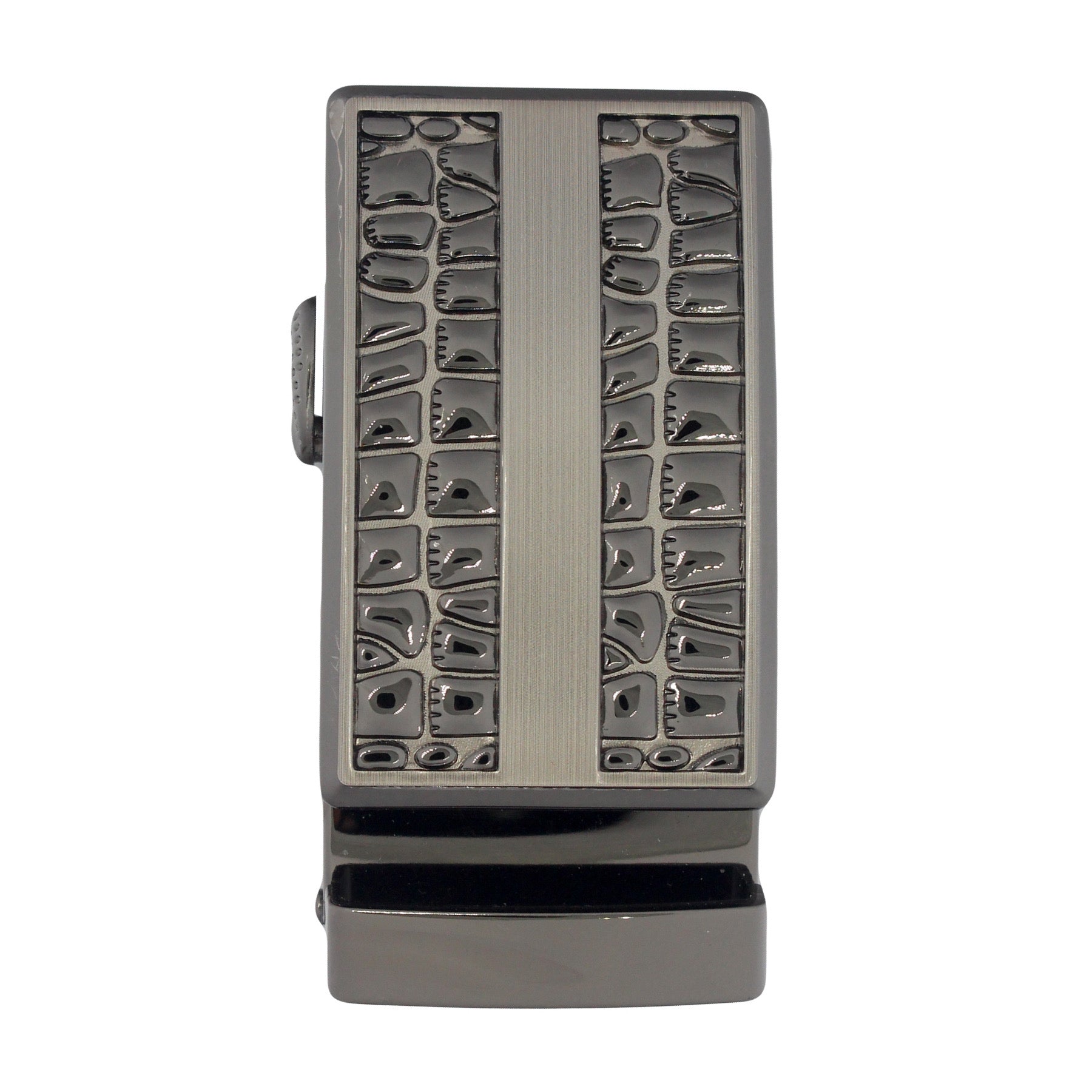 QHA Mens Automatic Sliding Belt Buckle Replacement for Ratchet Leather Belt A54