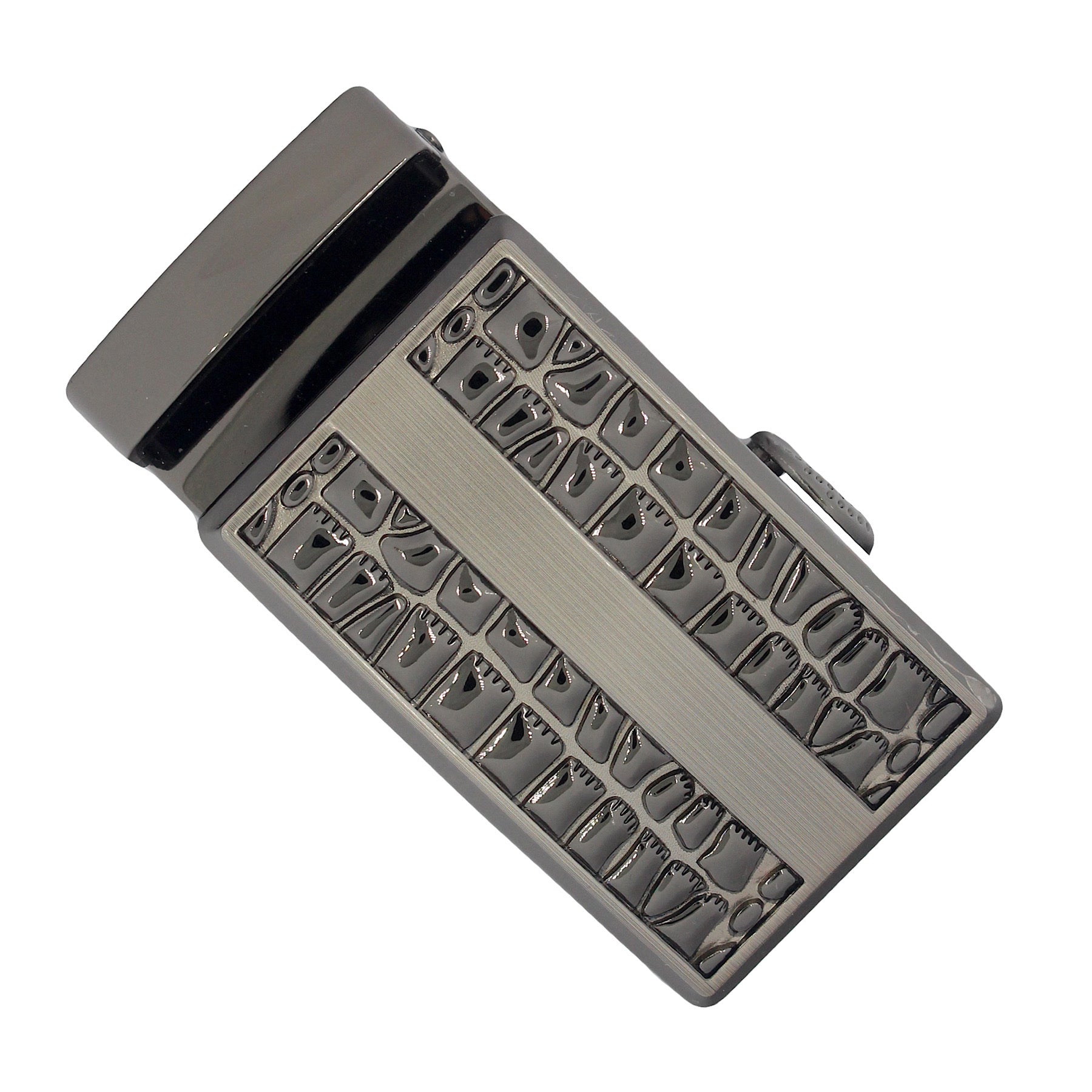 QHA Mens Automatic Sliding Belt Buckle Replacement for Ratchet Leather Belt A54