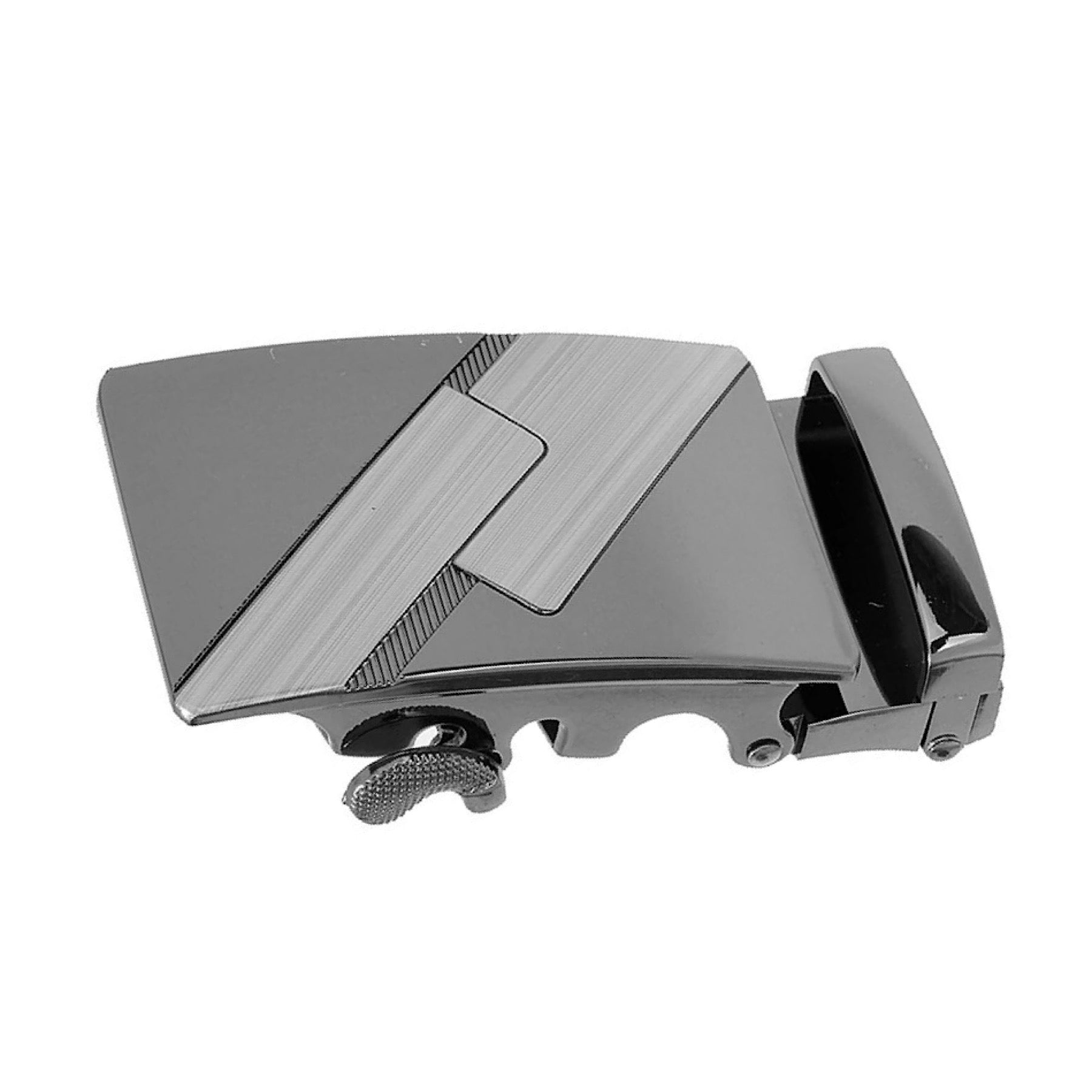 QHA Mens Automatic Sliding Belt Buckle Replacement for Ratchet Leather Belt A56