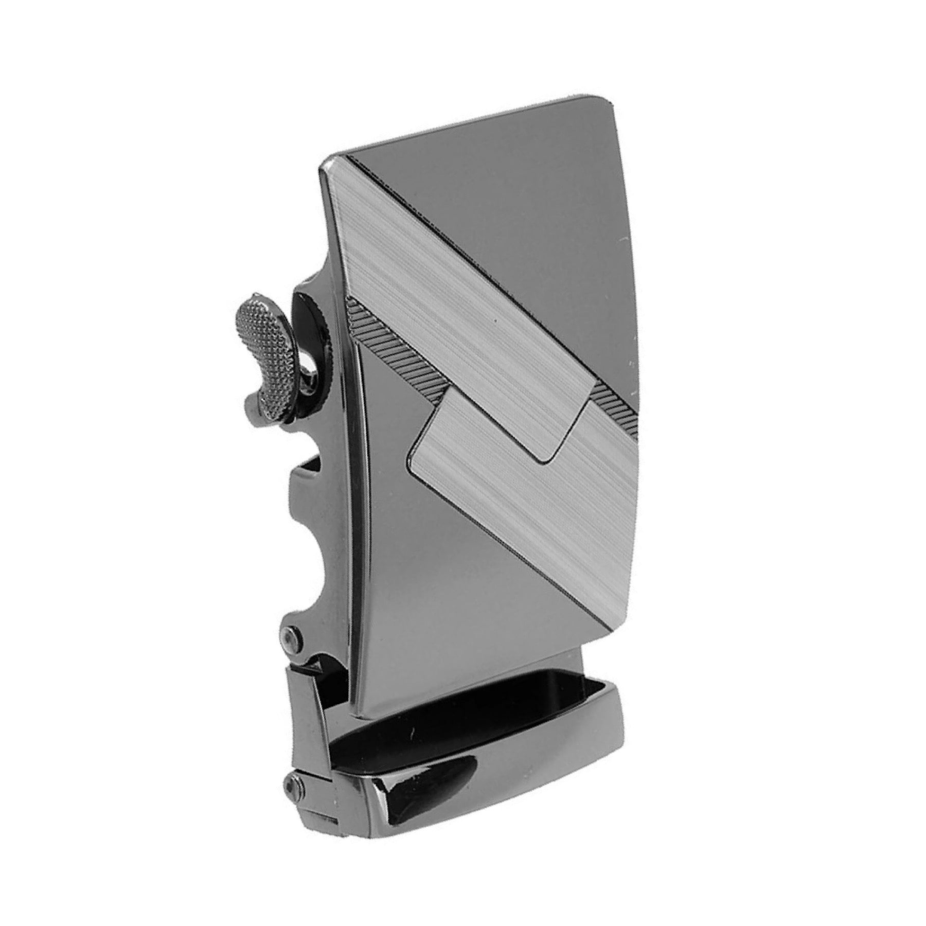 QHA Mens Automatic Sliding Belt Buckle Replacement for Ratchet Leather Belt A56