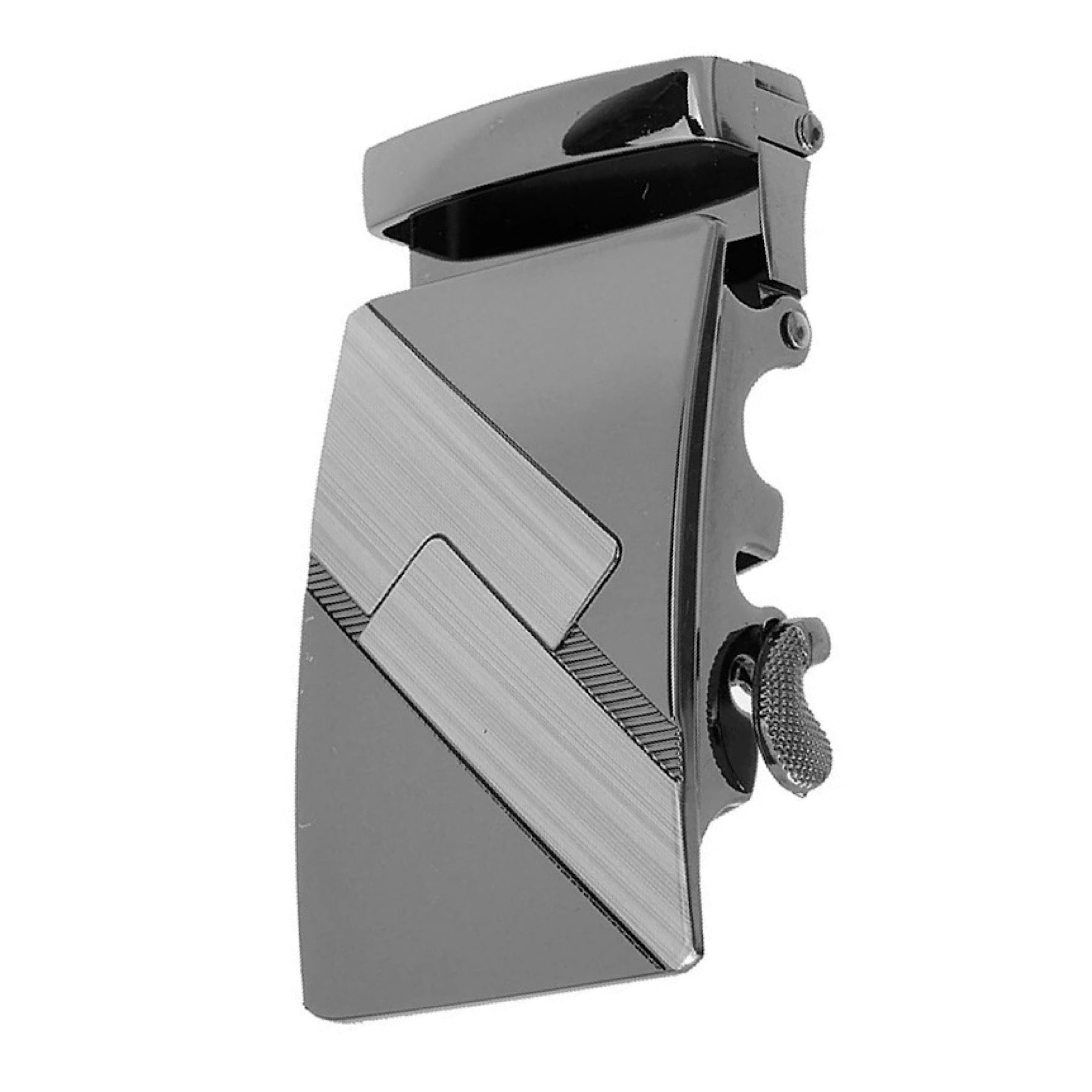 QHA Mens Automatic Sliding Belt Buckle Replacement for Ratchet Leather Belt A56