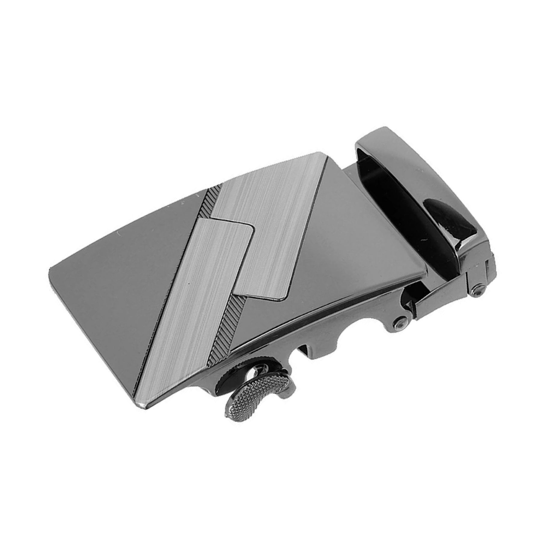 QHA Mens Automatic Sliding Belt Buckle Replacement for Ratchet Leather Belt A56