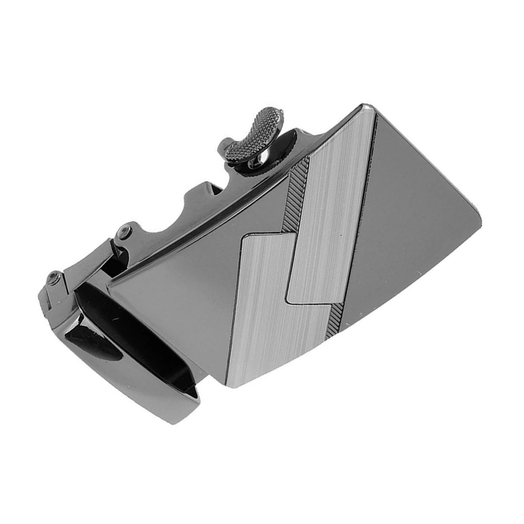 QHA Mens Automatic Sliding Belt Buckle Replacement for Ratchet Leather Belt A56