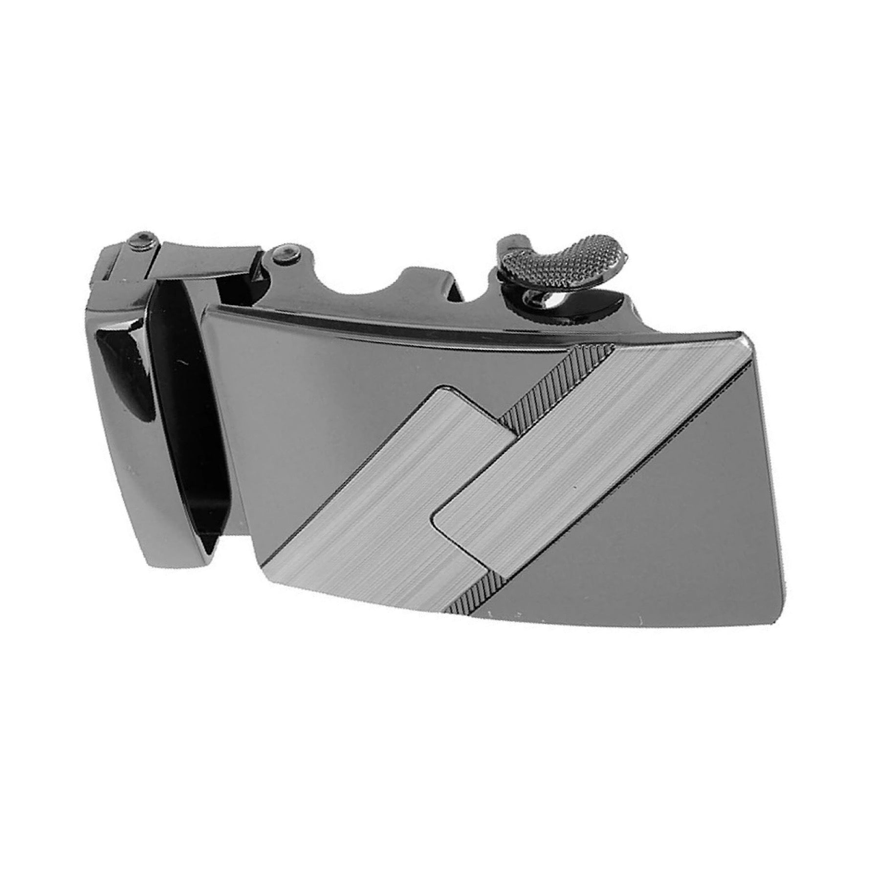 QHA Mens Automatic Sliding Belt Buckle Replacement for Ratchet Leather Belt A56