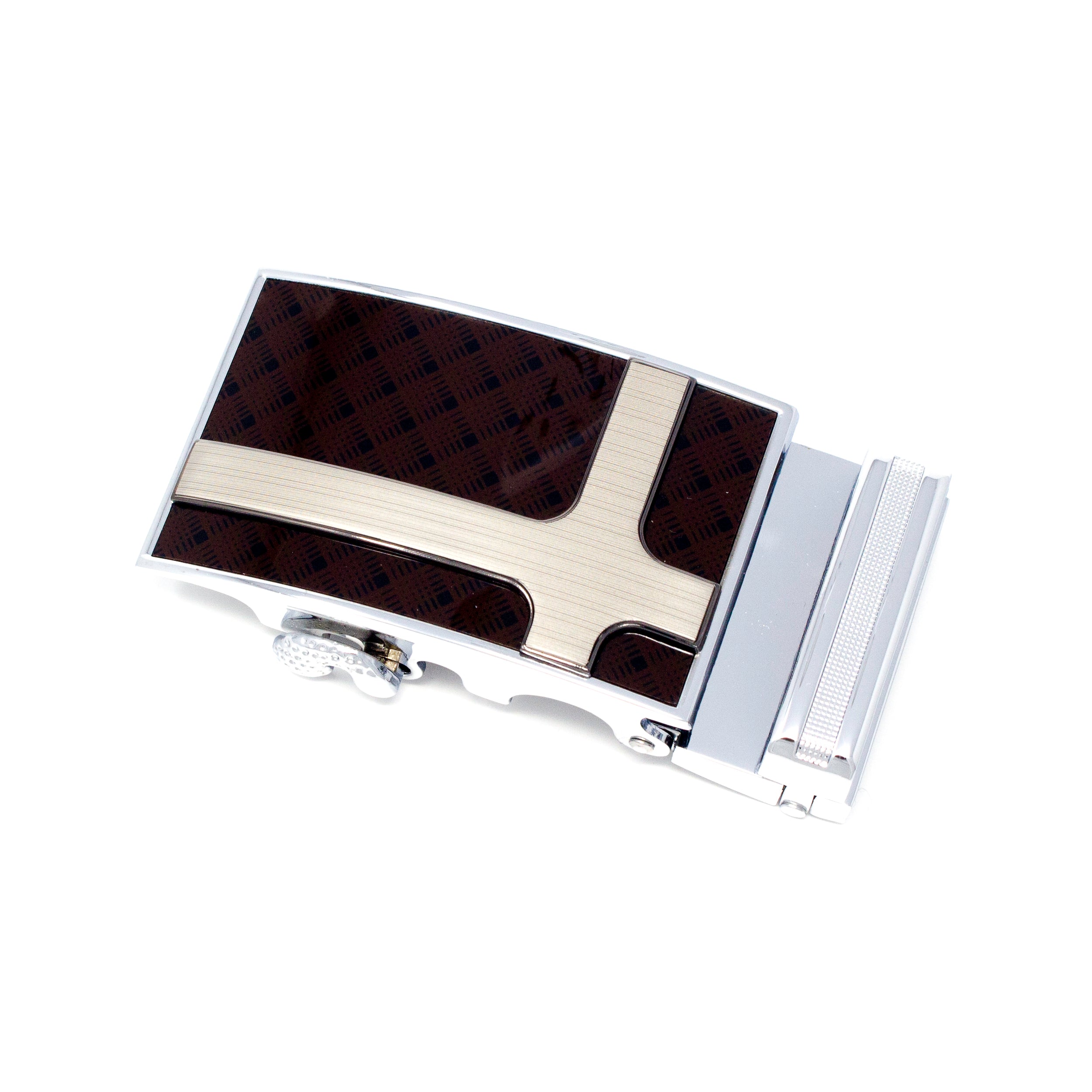 QHA Mens Automatic Sliding Belt Buckle Replacement for Ratchet Leather Belt A57