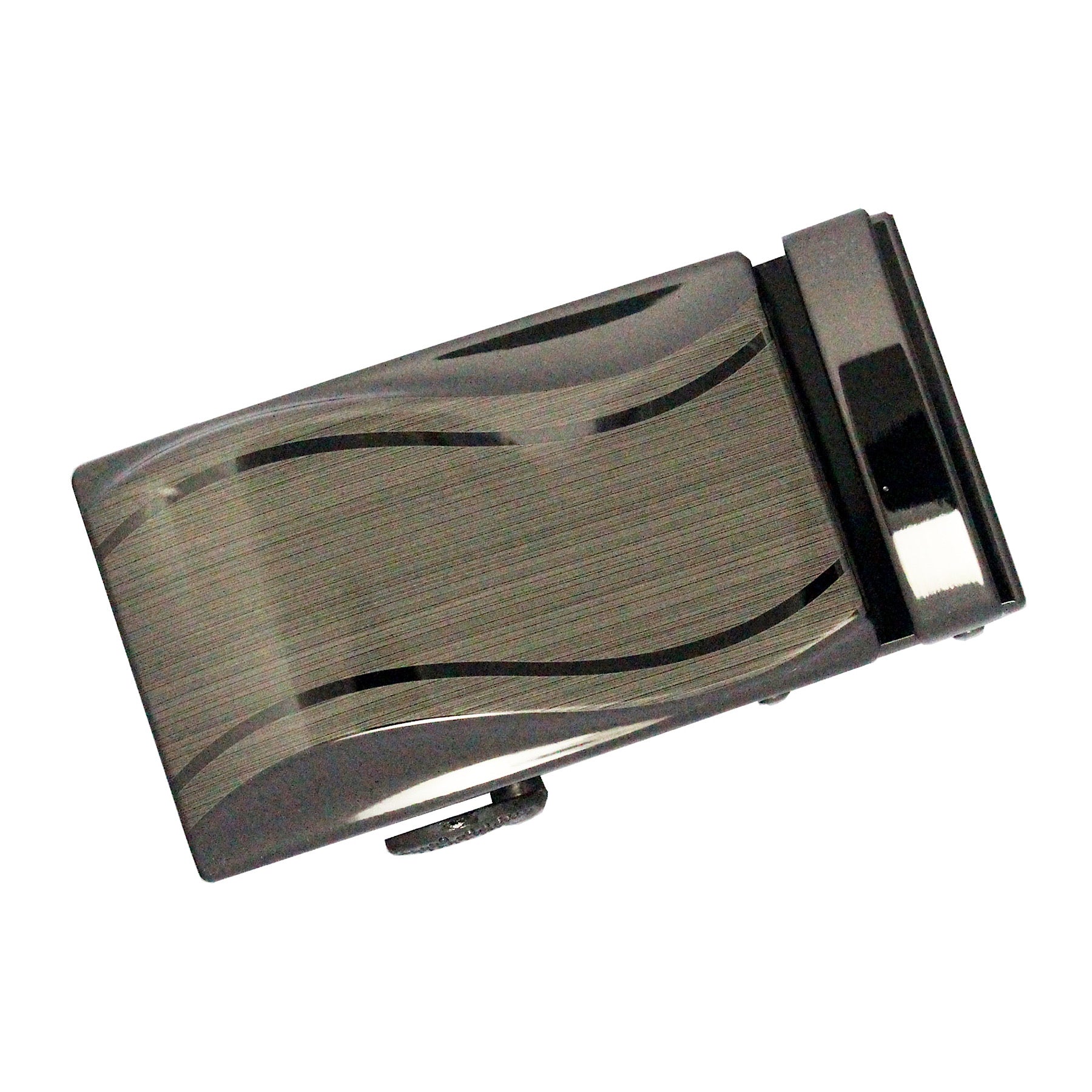 QHA Mens Automatic Sliding Belt Buckle Replacement for Ratchet Leather Belt A58