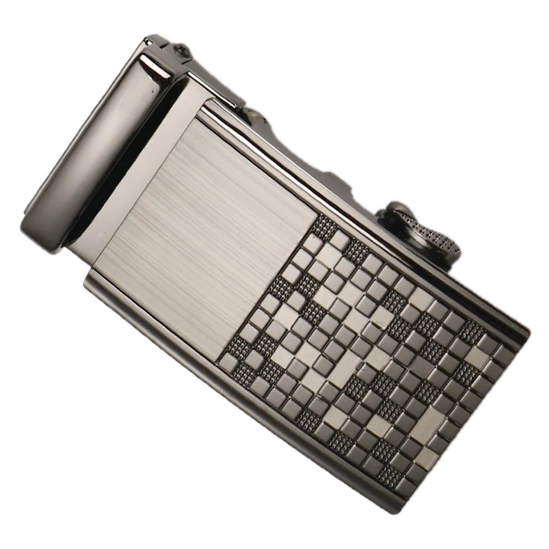 QHA Mens Automatic Sliding Belt Buckle Replacement for Ratchet Leather Belt A61