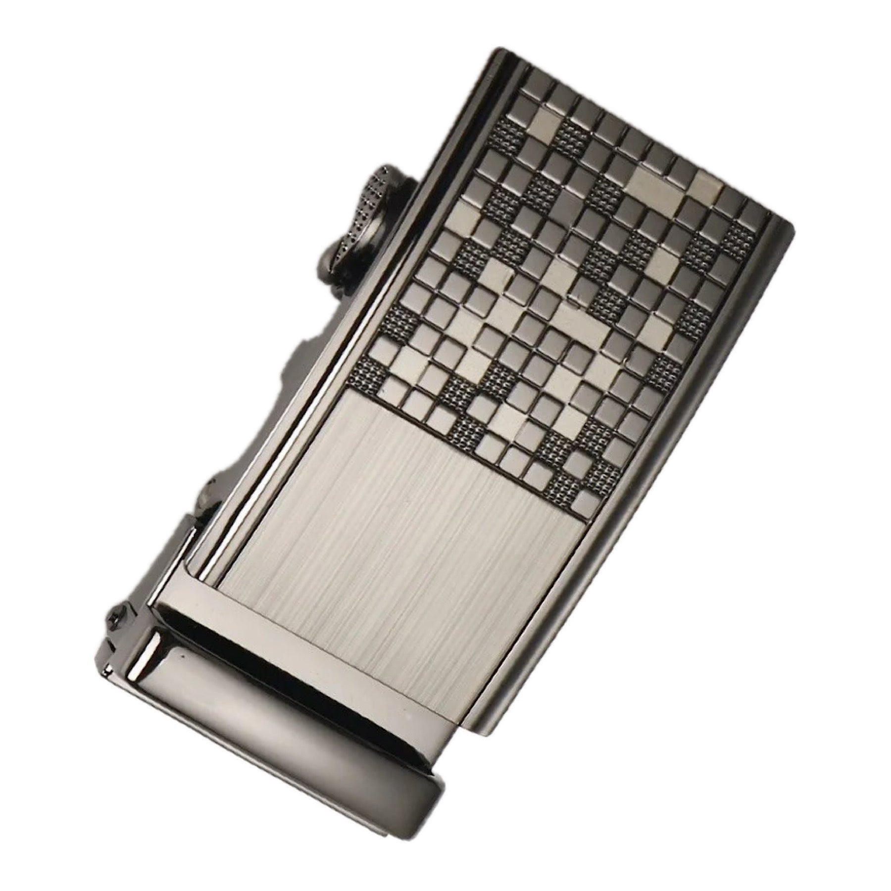 QHA Mens Automatic Sliding Belt Buckle Replacement for Ratchet Leather Belt A61