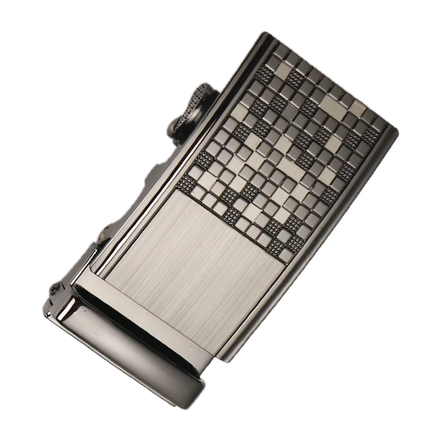 QHA Mens Automatic Sliding Belt Buckle Replacement for Ratchet Leather Belt A61