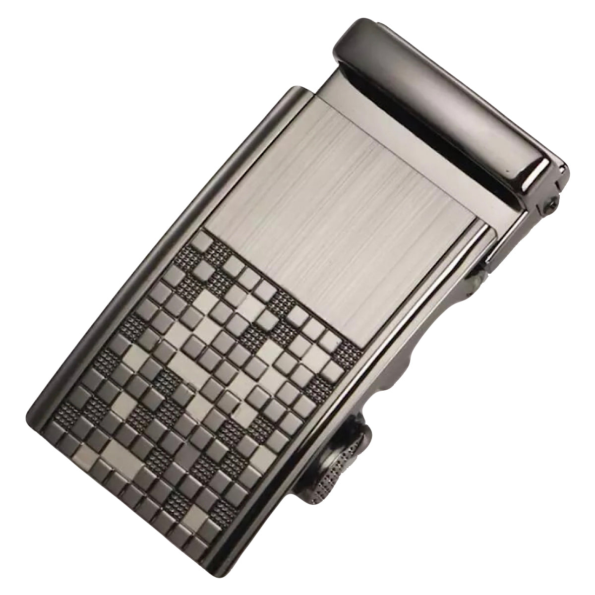 QHA Mens Automatic Sliding Belt Buckle Replacement for Ratchet Leather Belt A61