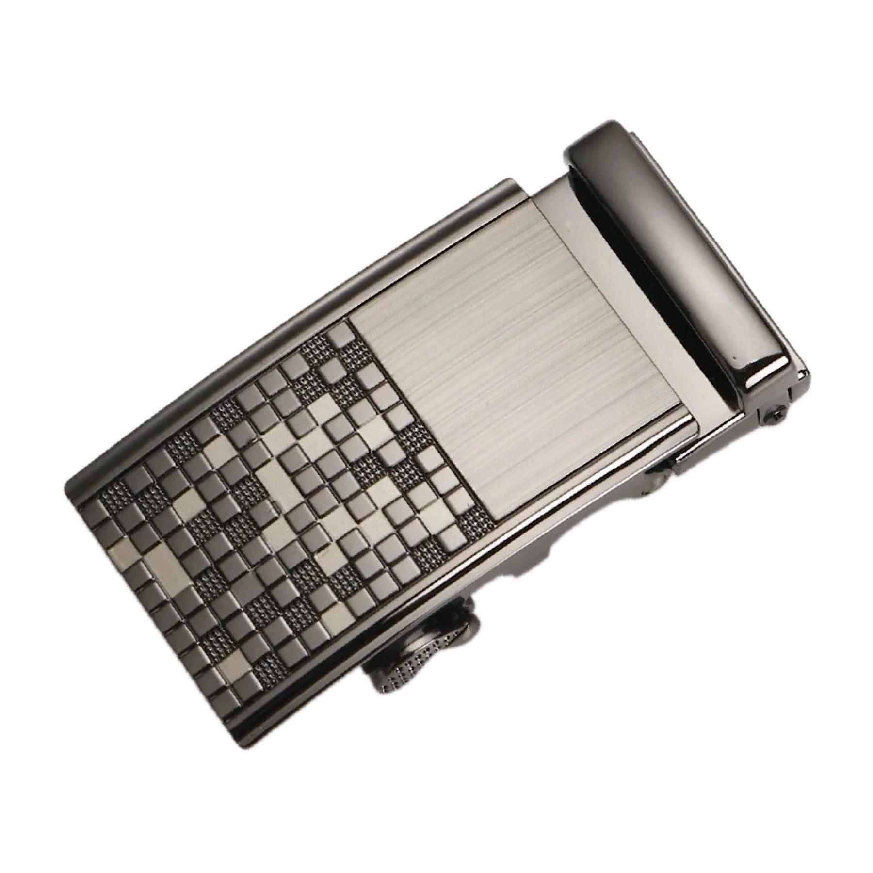 QHA Mens Automatic Sliding Belt Buckle Replacement for Ratchet Leather Belt A61