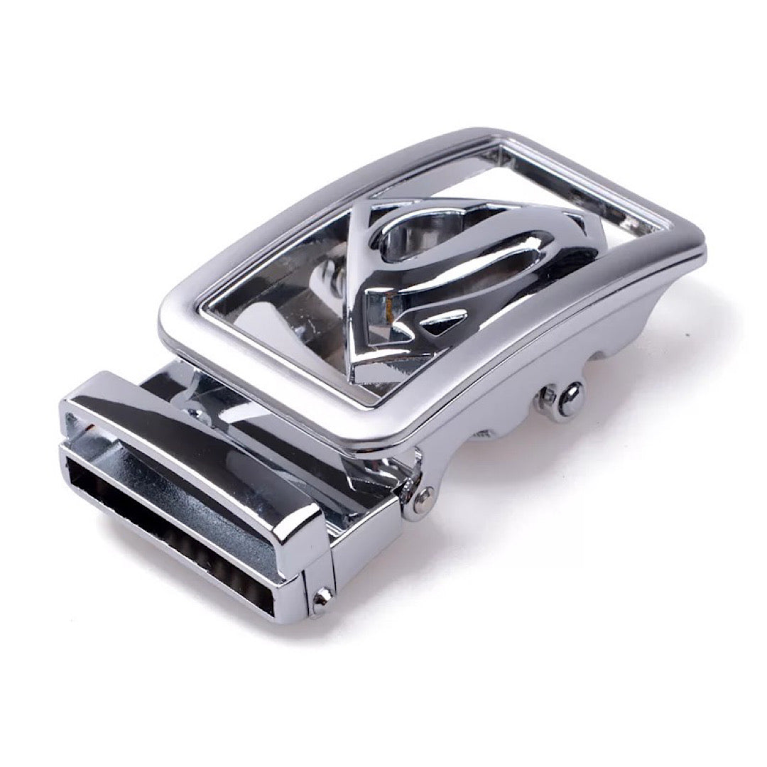 QHA Mens Automatic Sliding Belt Buckle Replacement for Ratchet Leather Belt A62