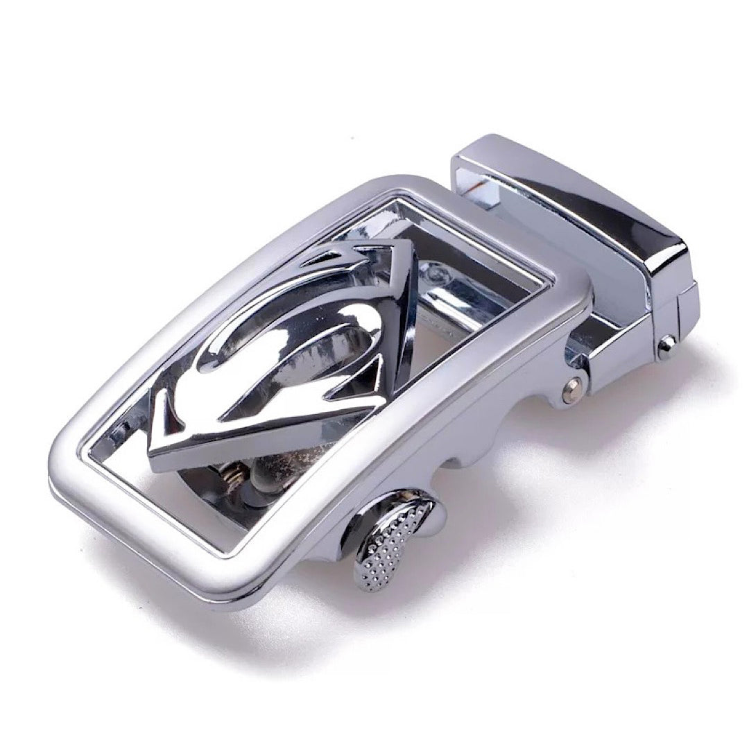 QHA Mens Automatic Sliding Belt Buckle Replacement for Ratchet Leather Belt A62