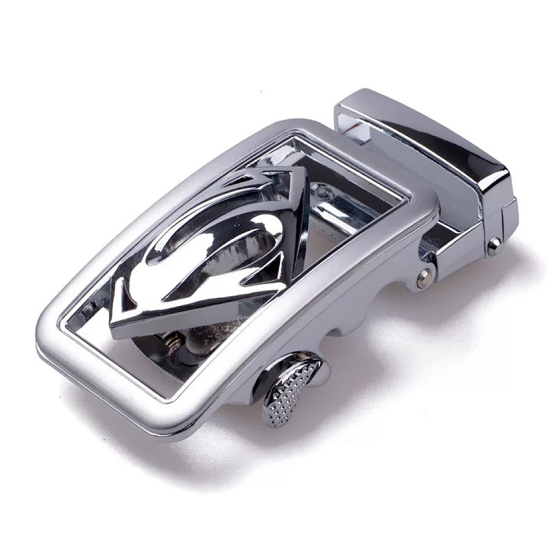 QHA Mens Automatic Sliding Belt Buckle Replacement for Ratchet Leather Belt A62