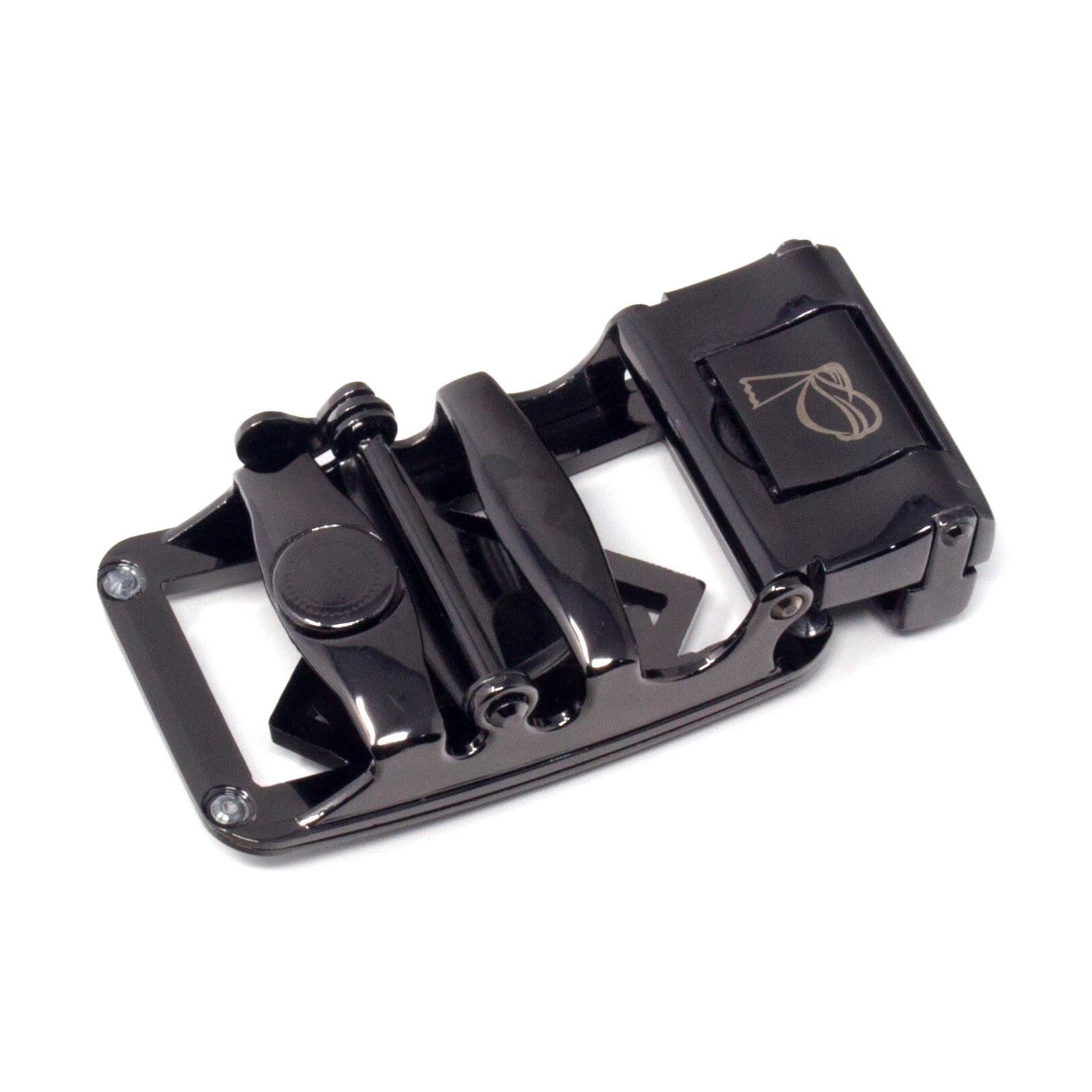 QHA Mens Automatic Sliding Belt Buckle Replacement for Ratchet Leather Belt A63