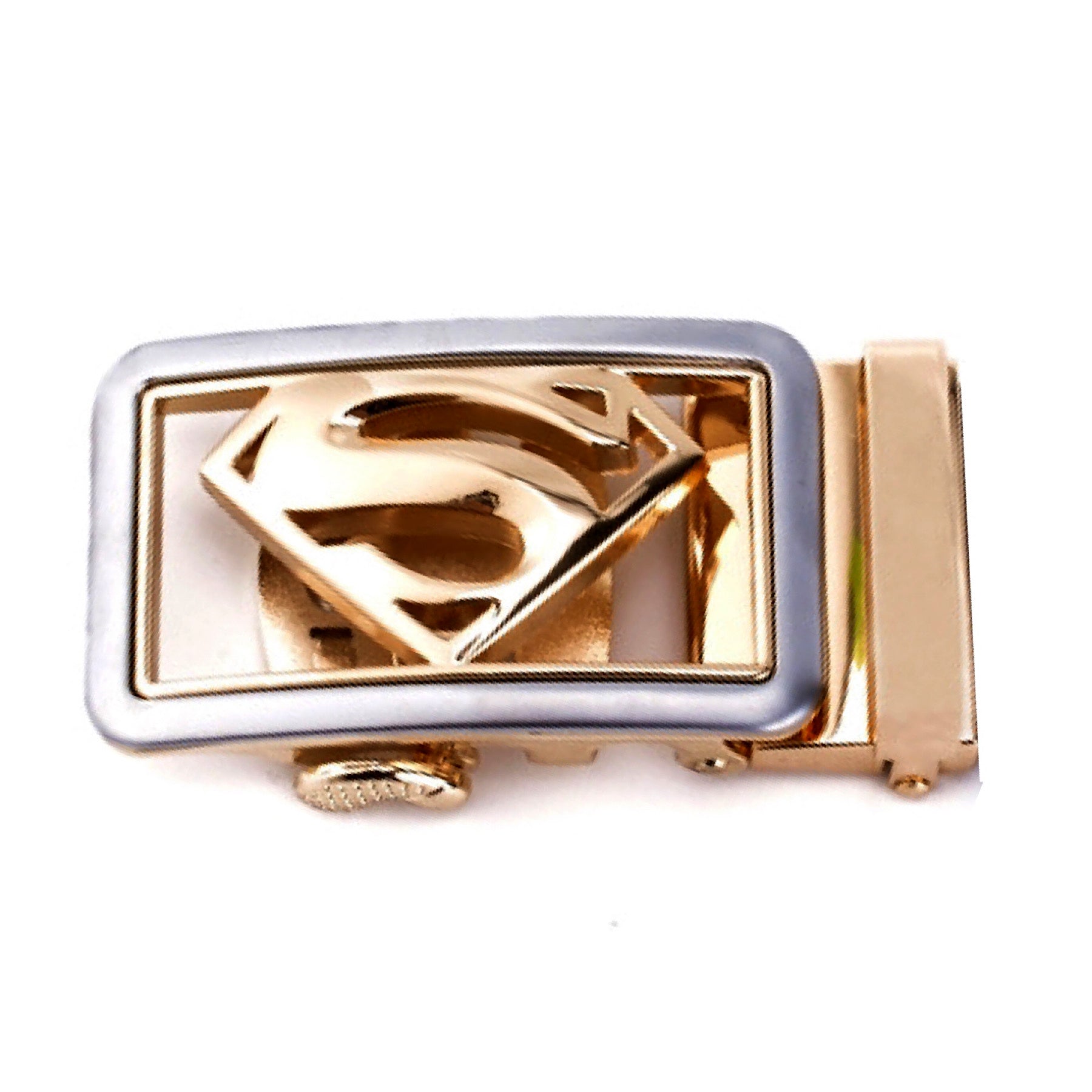 QHA Mens Automatic Sliding Belt Buckle Replacement for Ratchet Leather Belt A64